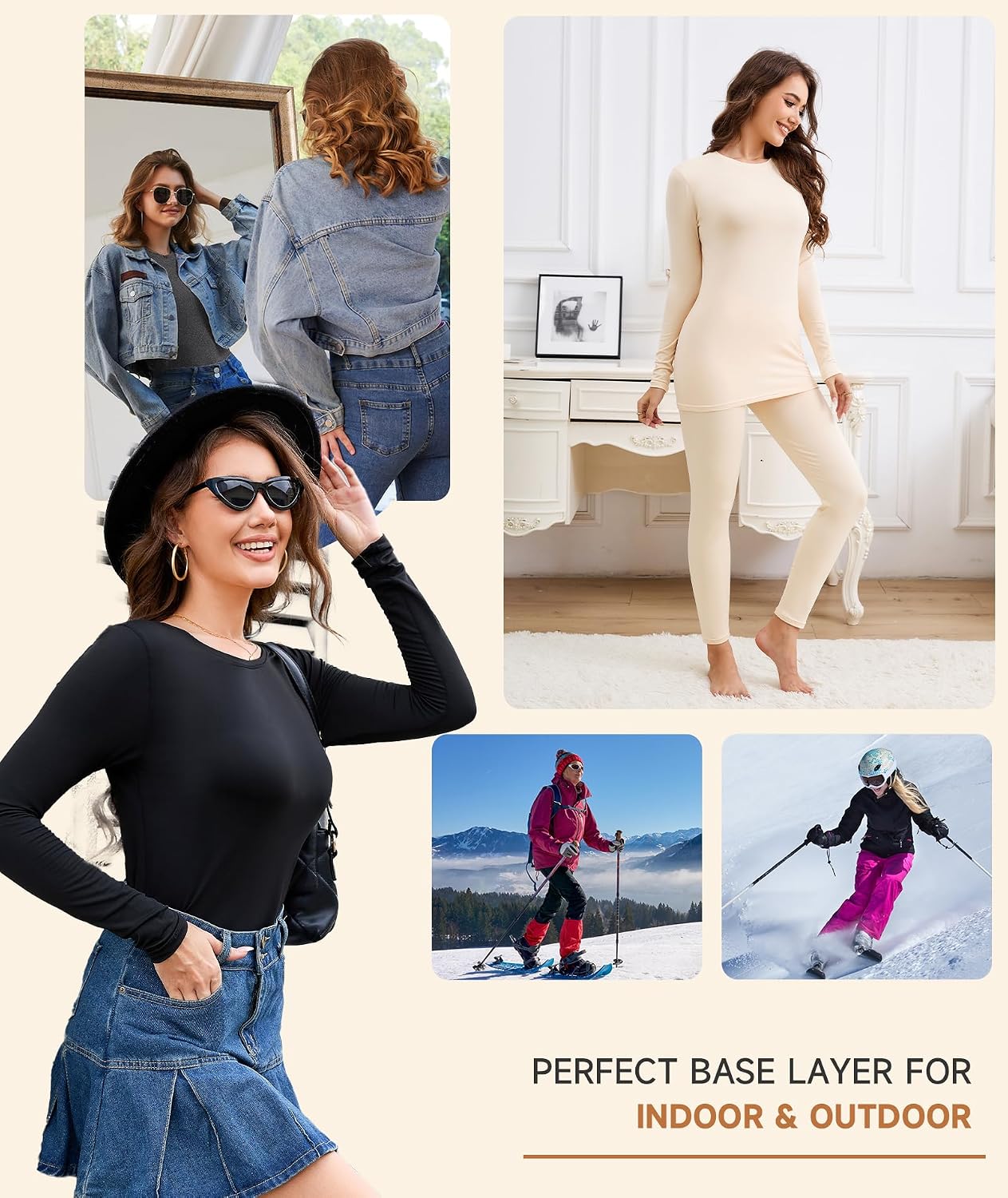Thumbnail 3 de YADIFEN Thermal Top for Women – Long Sleeve Base Layer