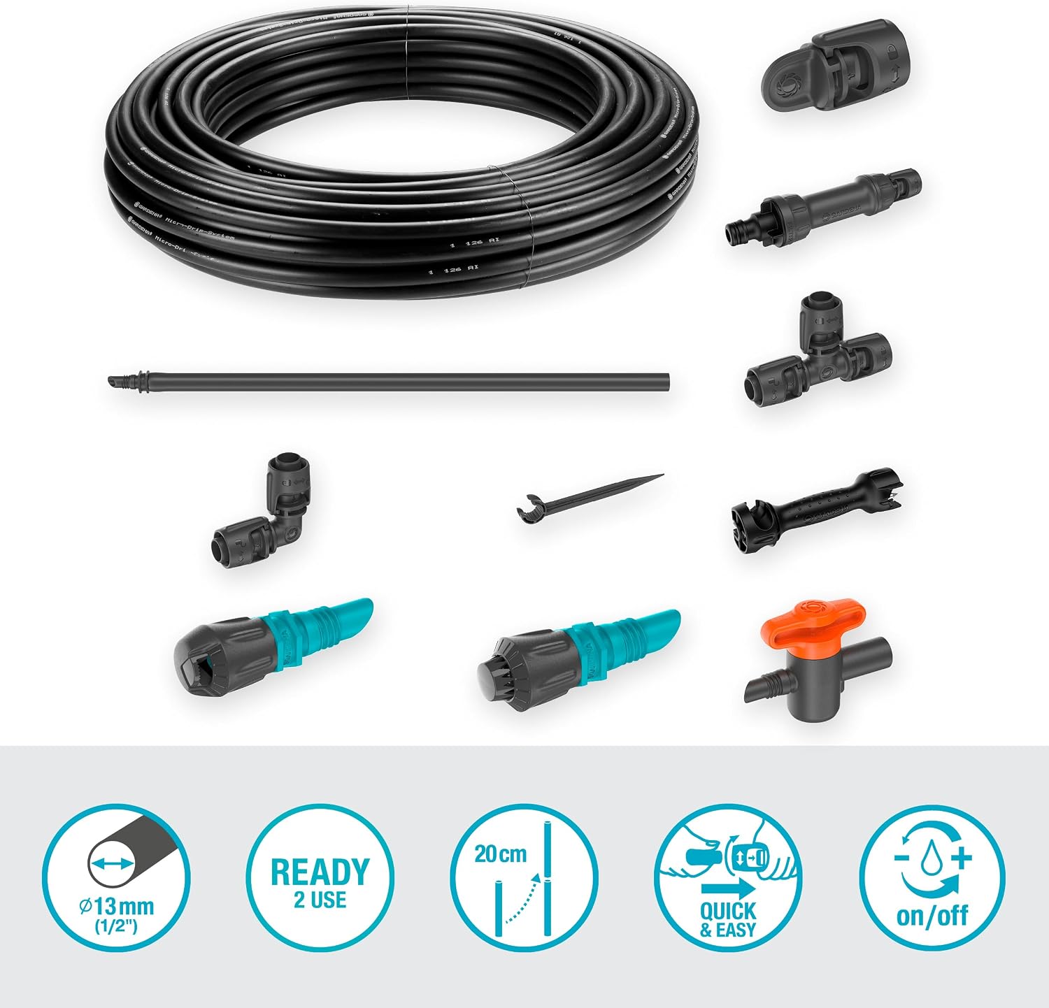 Thumbnail 1 de Gardena 13450-20 kit micro-irrigation goutte à goutte 60 m²