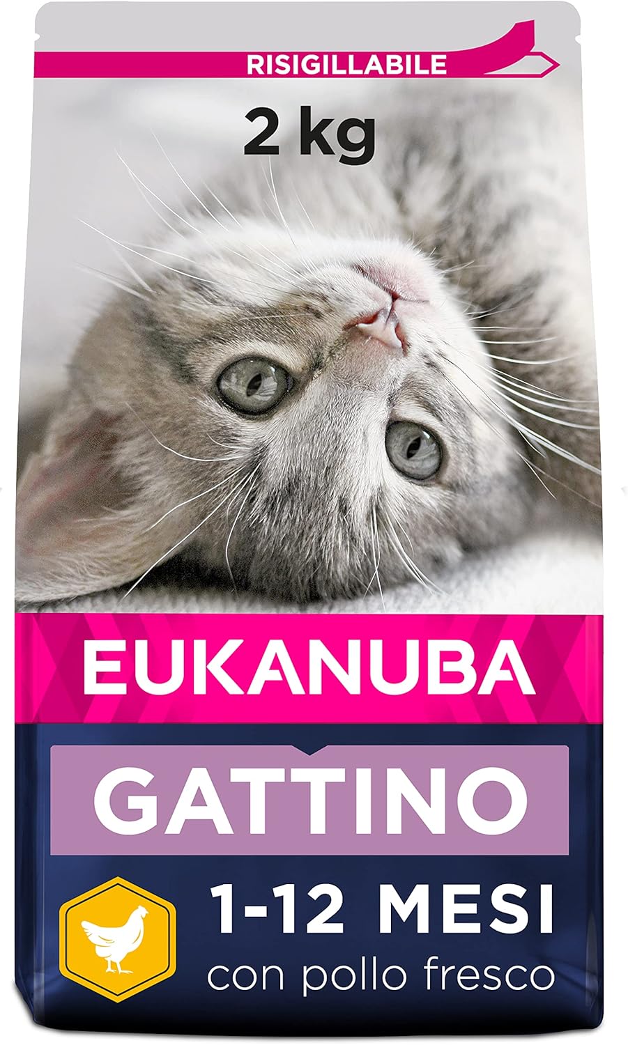 Detalle de Eukanuba Alimento secco per gattini in crescita al pollo fresco, 2 kg