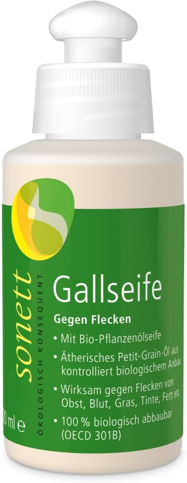 Detalle 2 de Sonett DE2031 Orange GALL-vlekkenzeep, vloeibaar, 120 ml