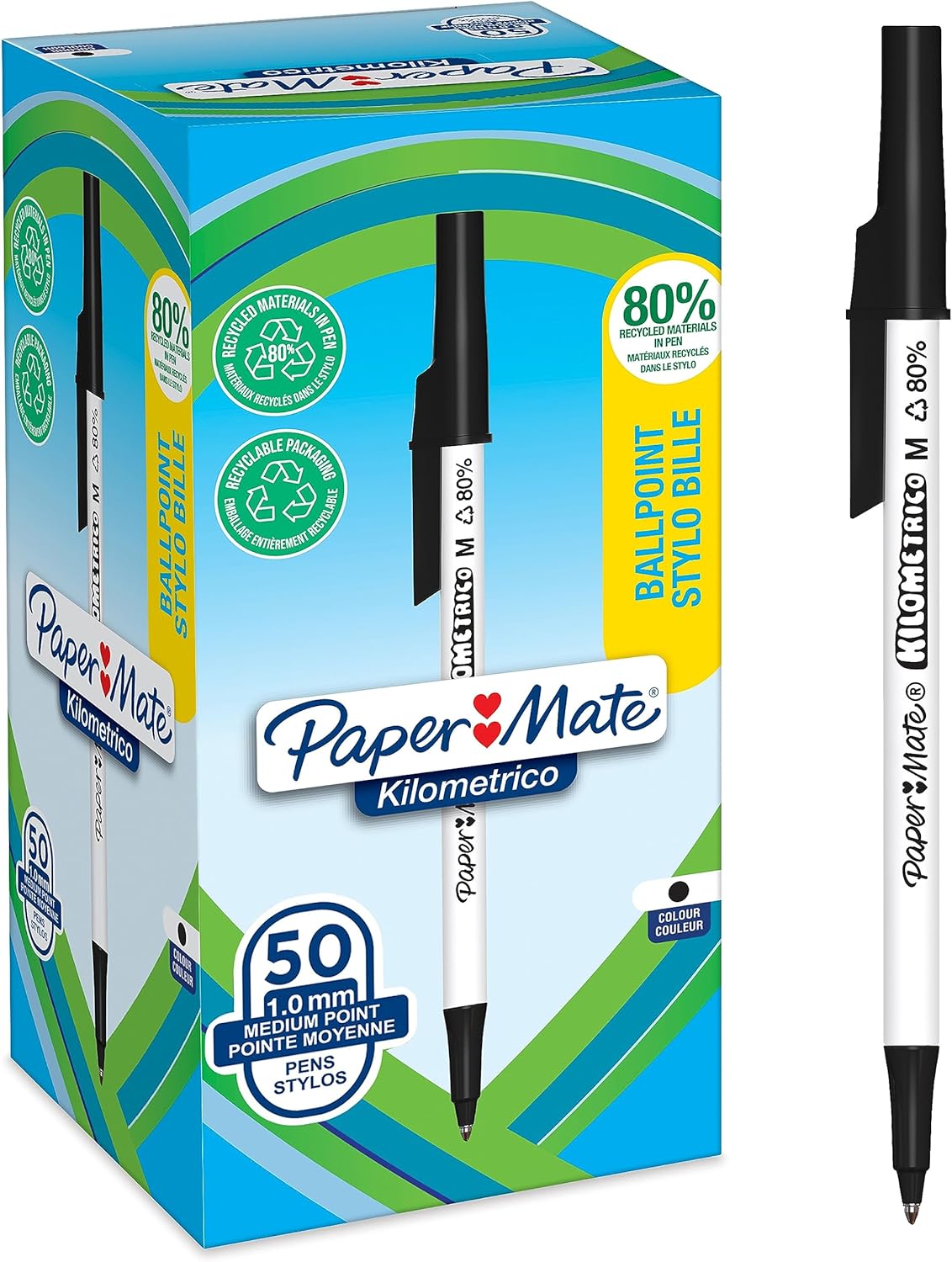 Detalle de Paper Mate Kilométrico Bolígrafos escritura larga
