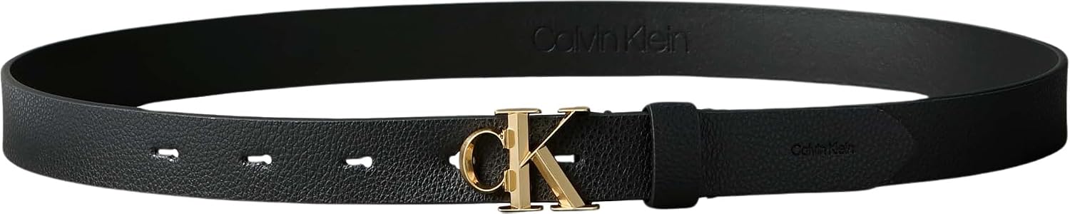 Detalle 2 de Calvin Klein cinturino Fibbia con logo discreto 25 mm Pebble YIH