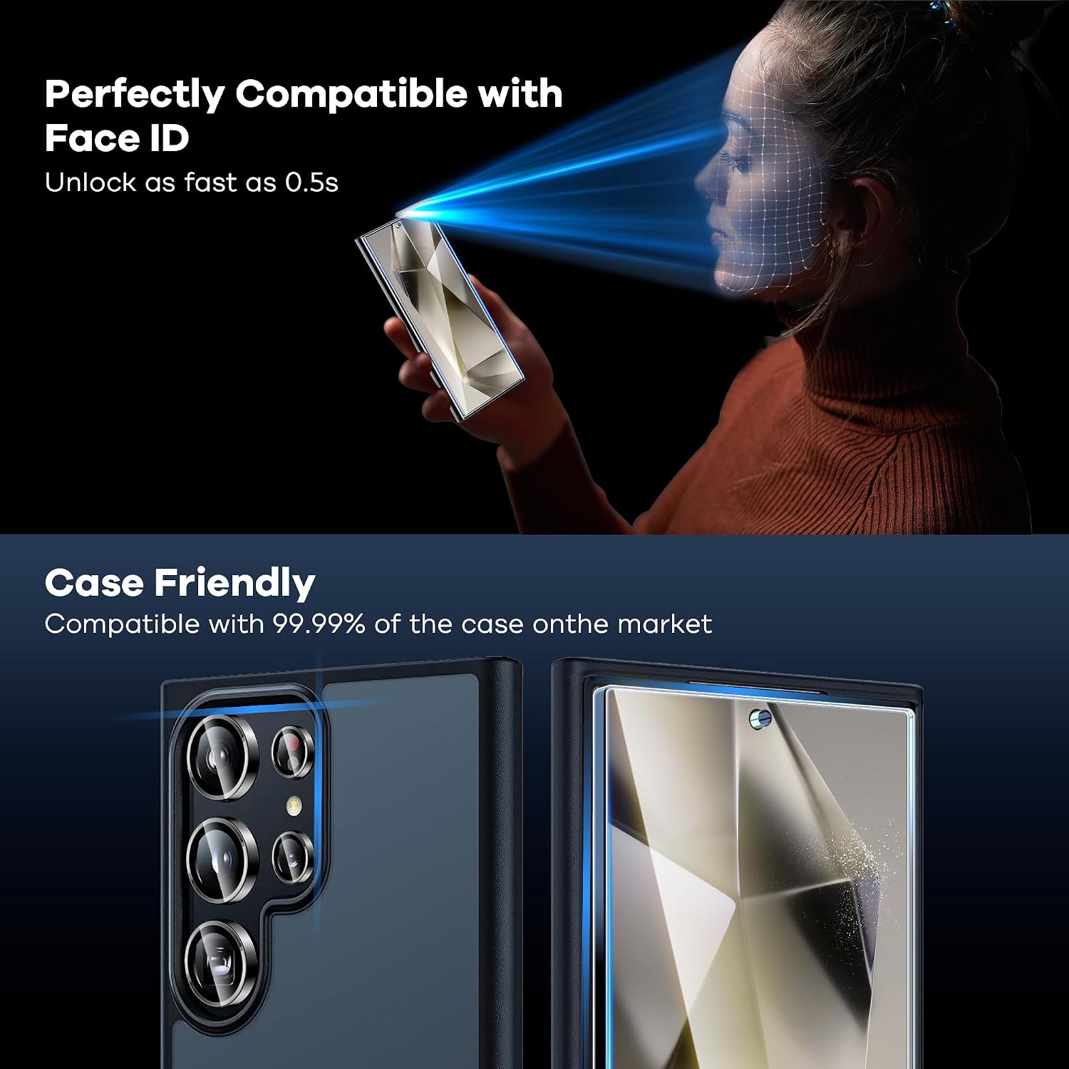 Detalle 2 de AACL Tempered Glass Screen Protector 3-Pack