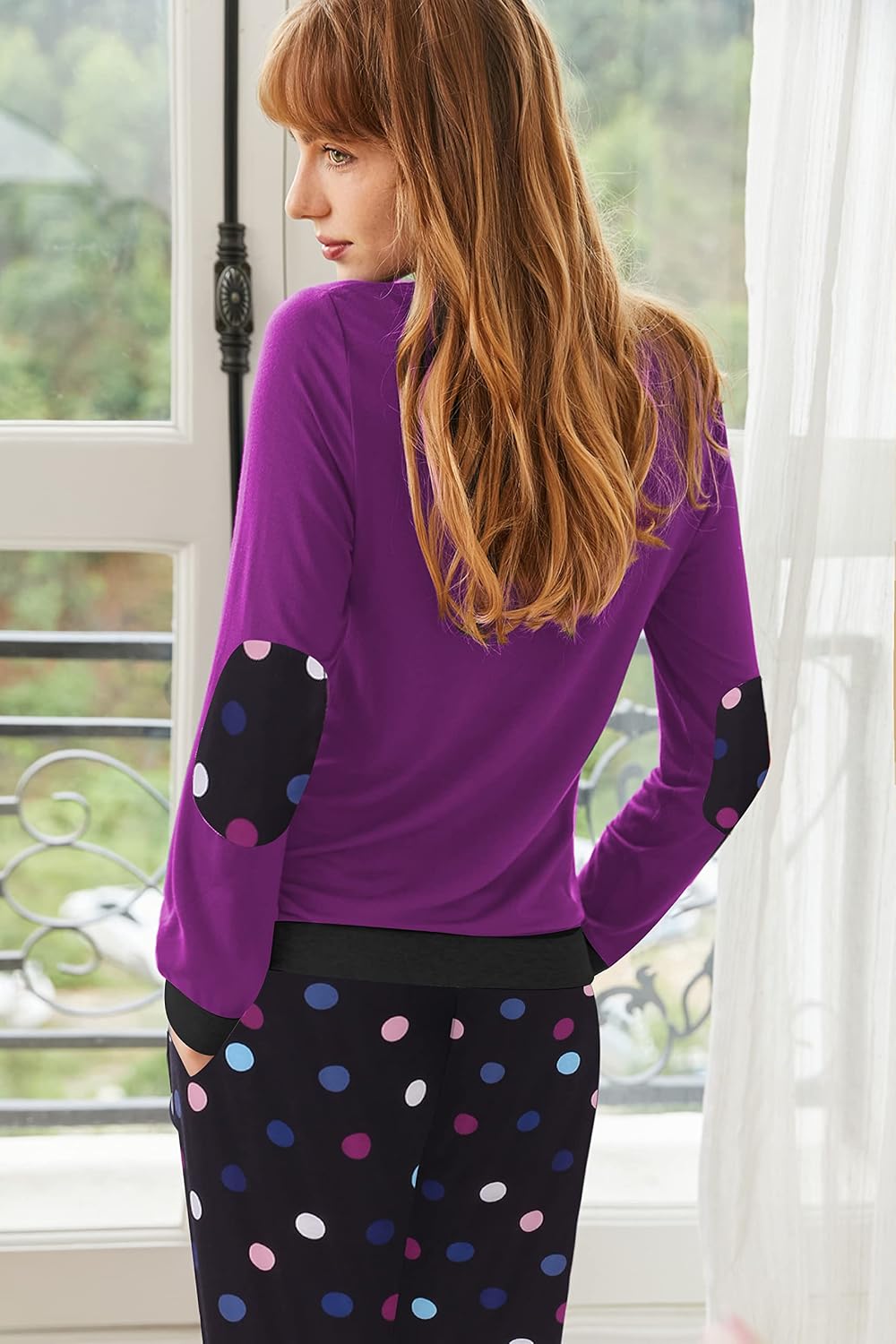Detalle 2 de Ekouaer Women's Pajama Set, Rayon Blend