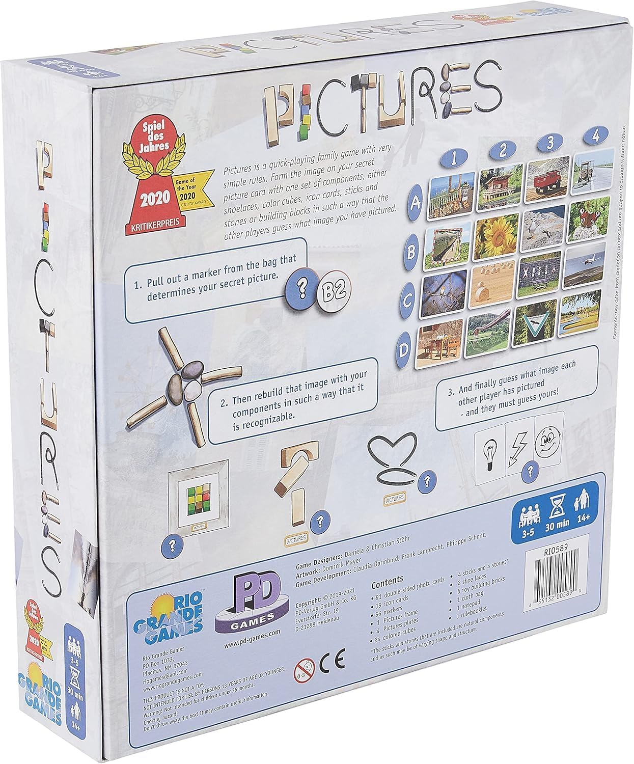 Detalle 2 de Rio Grande Games Pictures Board Game