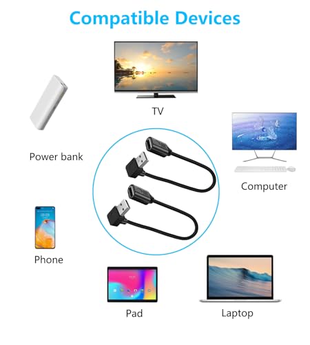 Thumbnail 6 de LANMINGLEL Cable alargador USB 2.0 90° (2U) – Atope en espacios reducidos