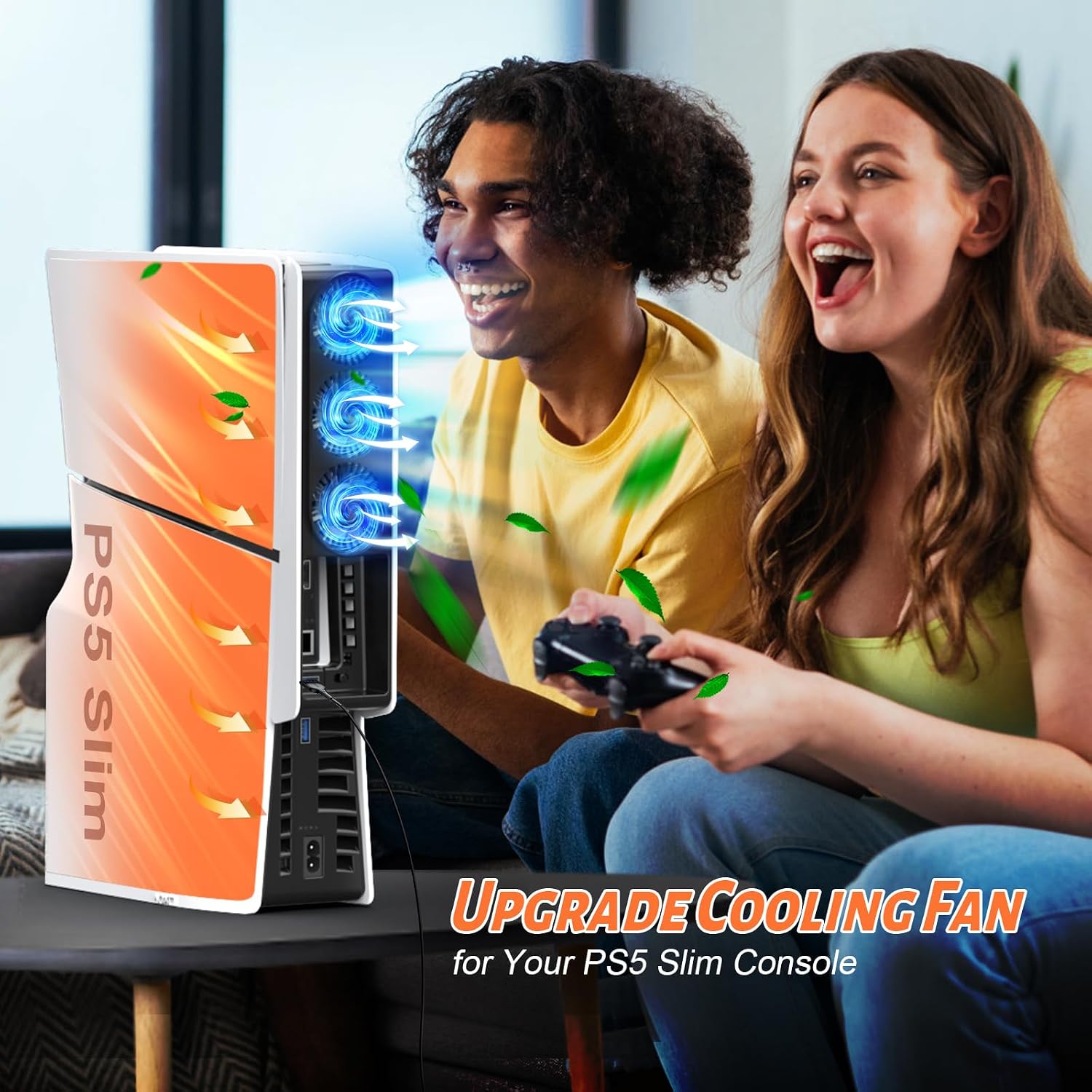 Thumbnail 6 de QYCHHJ PS5 Slim adjustable cooling fan 2-speed