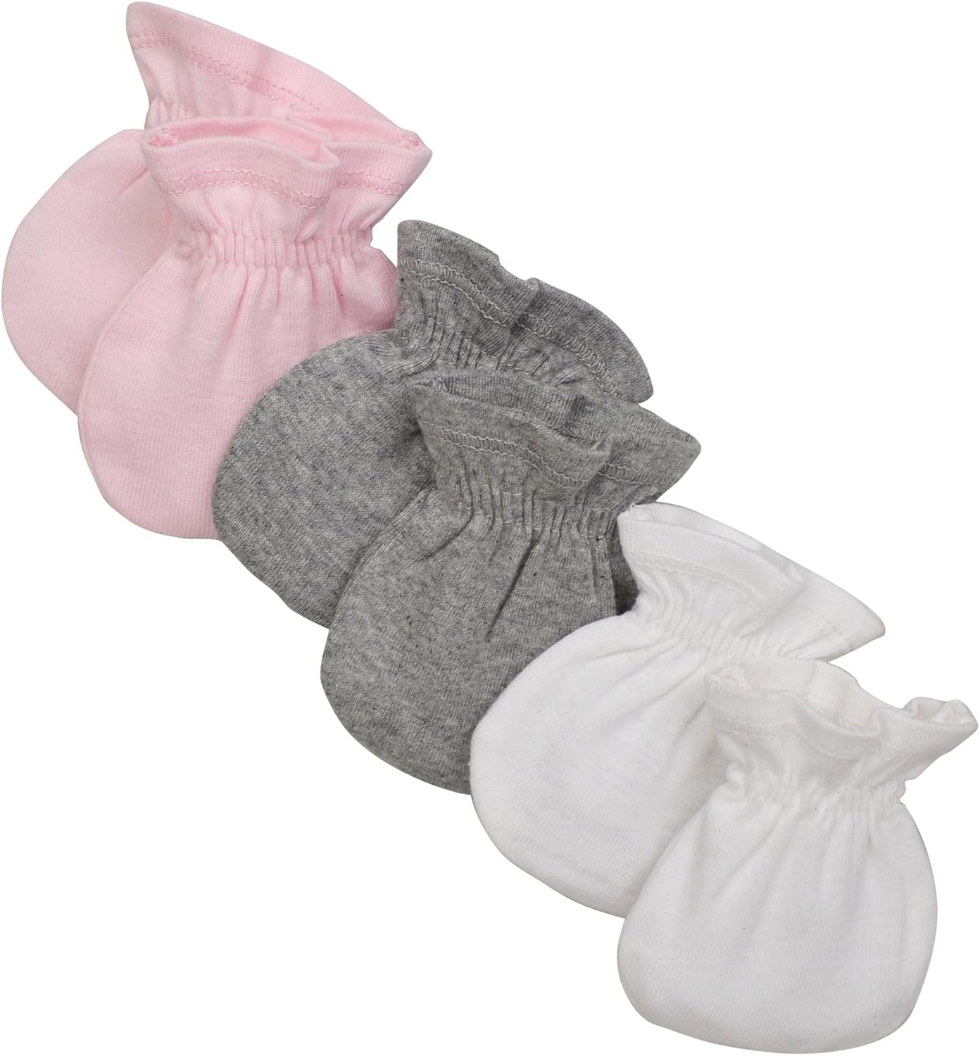 Detalle 2 de Burts Bees Baby Unisex Baby Mittens 3-Pack