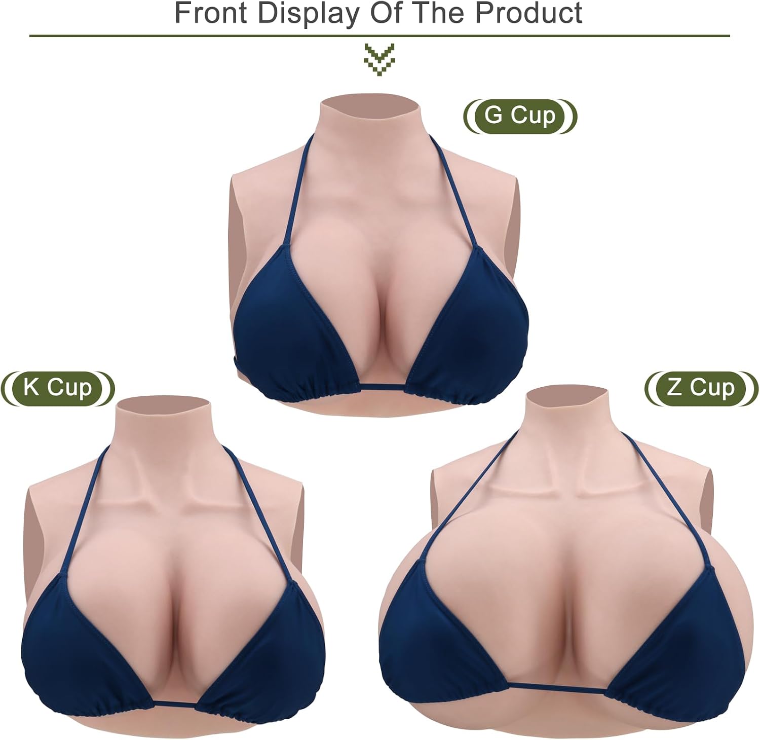 Detalle de TGLTOJAHY Silicone Breast Forms for Stage, Fair Z Cup