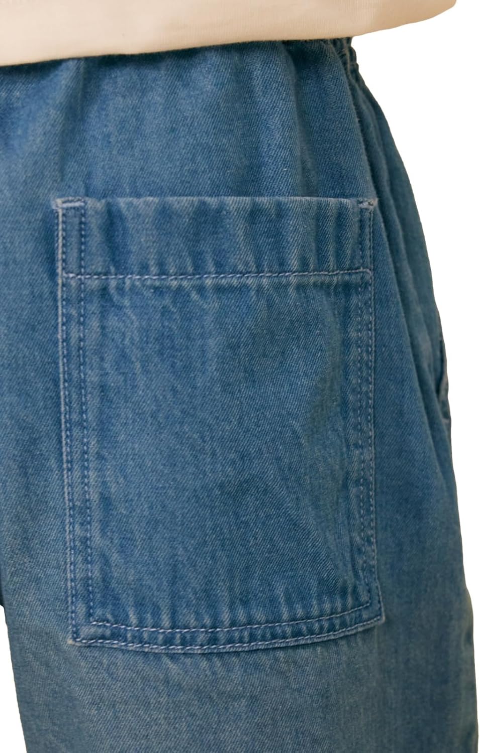 Thumbnail 2 de Petit Bateau A09ny – Short classique en denim léger pour garçon