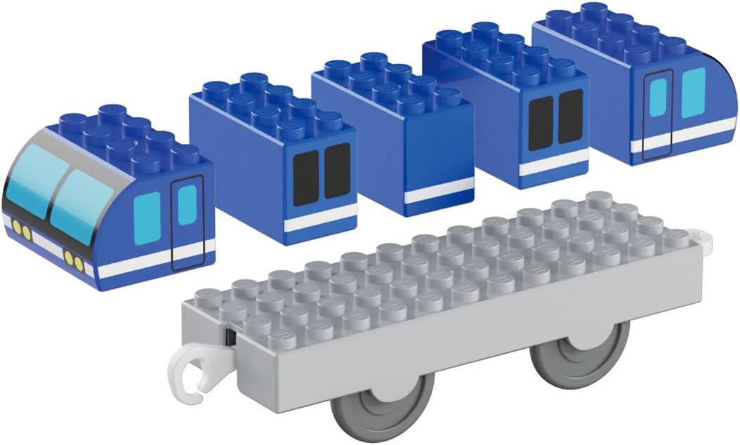 Detalle de タカラトミー Block Cargo Train Set 貨物列車ブロック玩具 23パーツ・電池不要