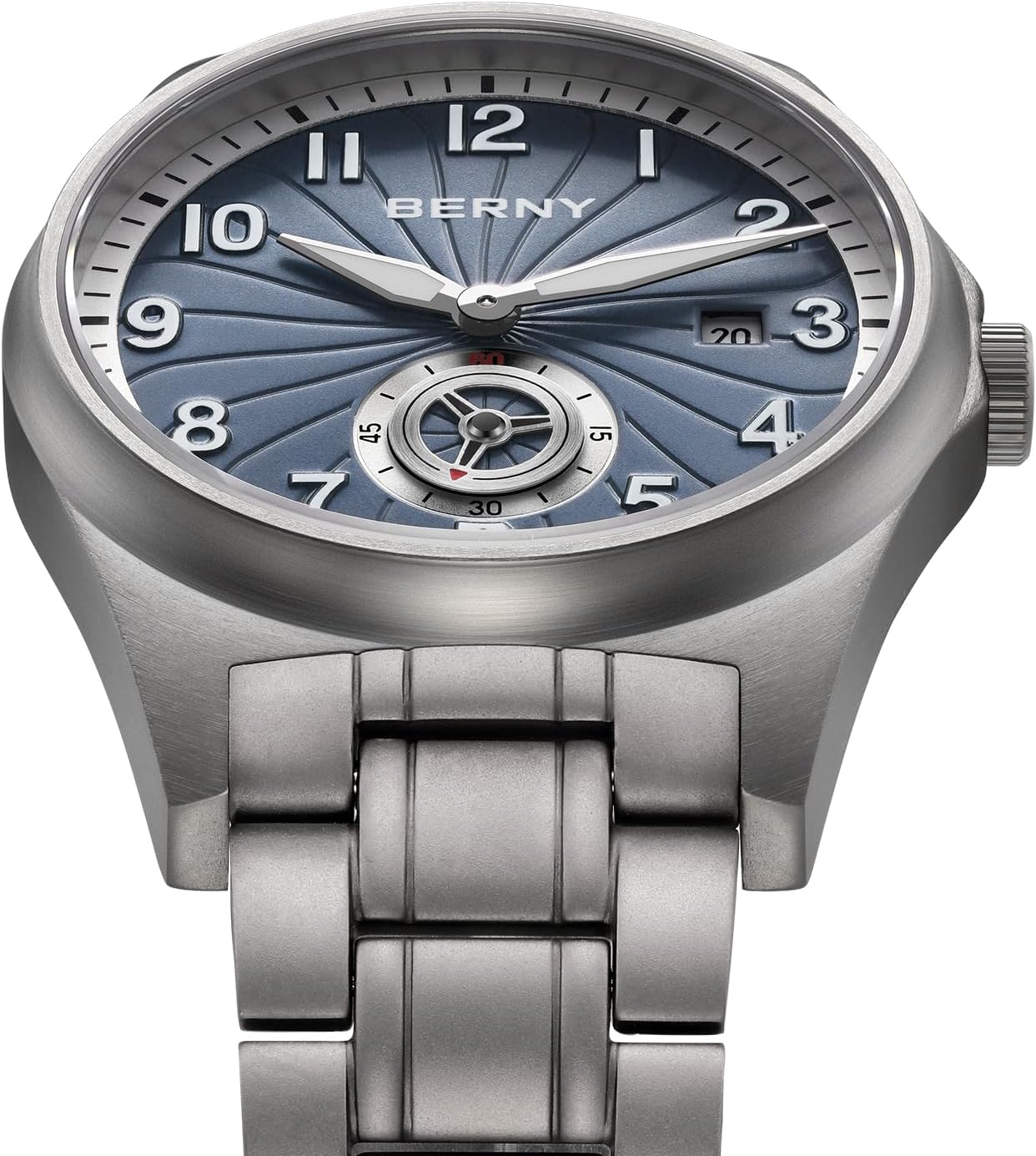 Thumbnail 1 de BERNY Titanium Automatik-Herrenuhr mit Seagull ST1731, 10ATM und Saphirglas
