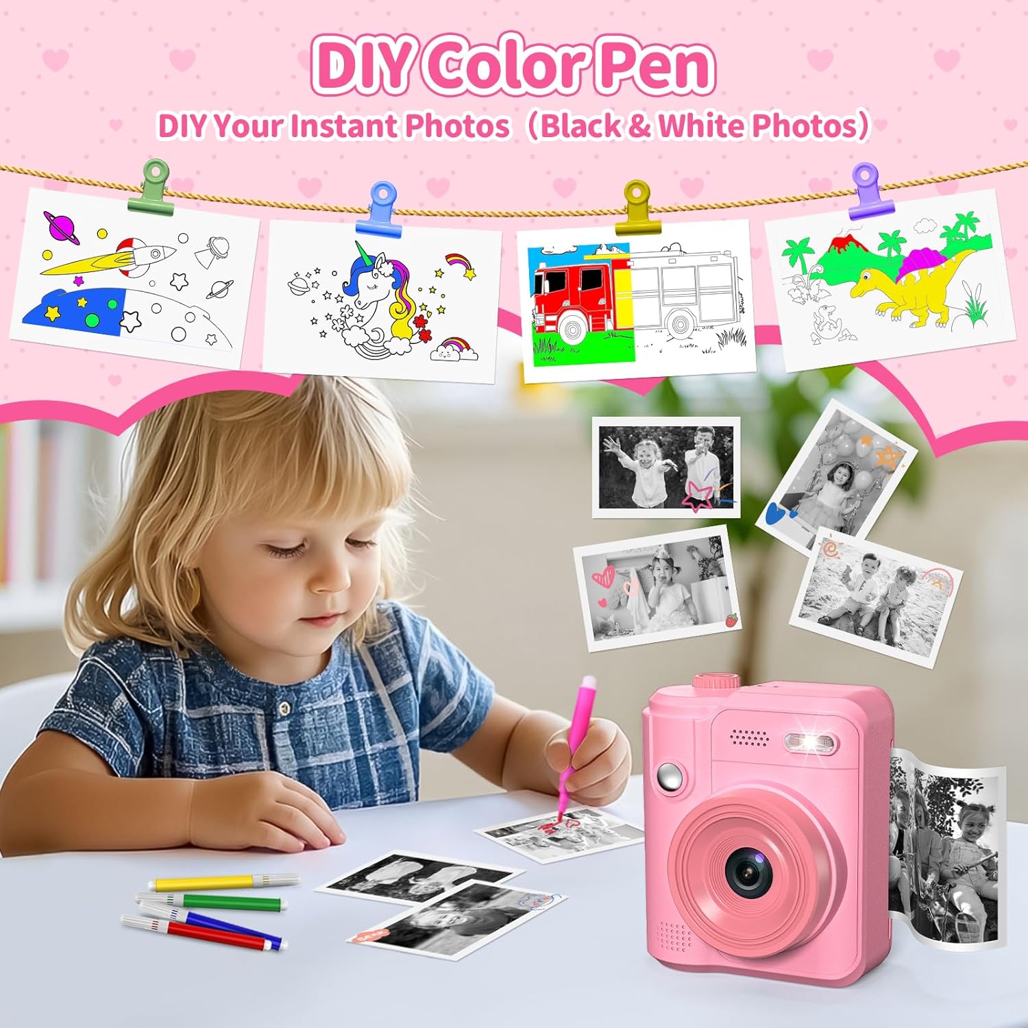 Thumbnail 4 de Gofunly Kids Camera 1080P instant print camera