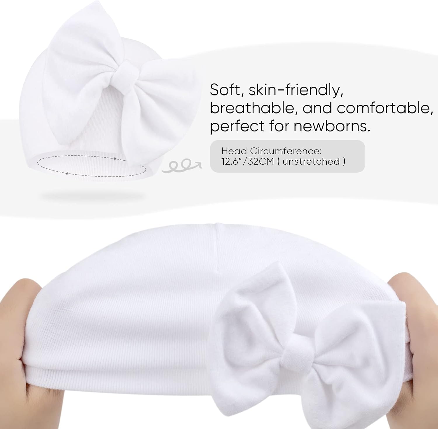 Thumbnail 6 de Newborn hat mittens set, cotton 0-6 months