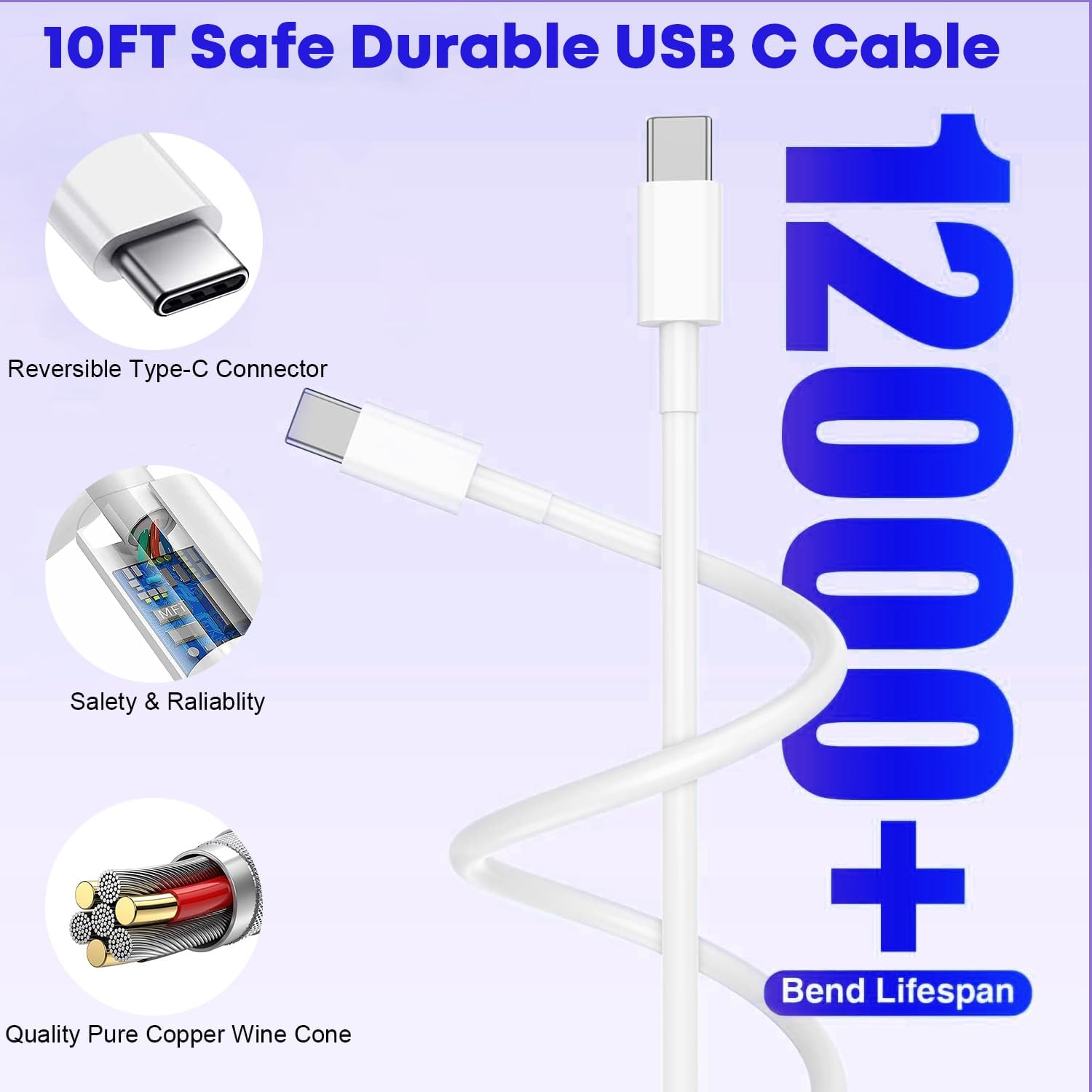 Thumbnail 4 de Fast Charger 20W 10FT USB-C for iPhone
