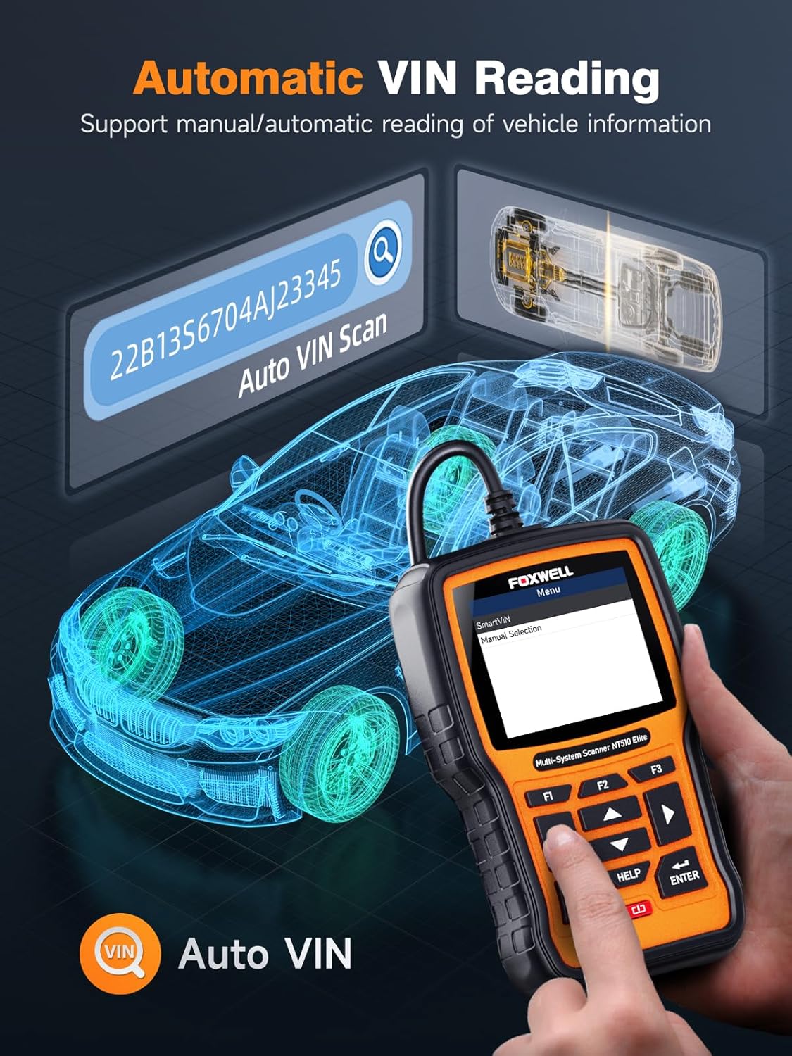 Thumbnail 4 de FOXWELL NT510 Elite: GM OBD2 Bi-Directional Diagnostic Tool for Engine, ABS, SRS & More