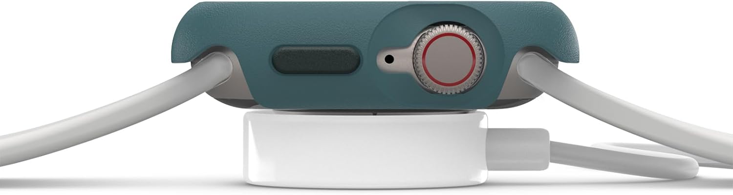 Detalle 2 de OtterBox All Day Bumper per Apple Watch Series 9/8/7 da 41 mm – protezione antichock e contro urti, verde/blu