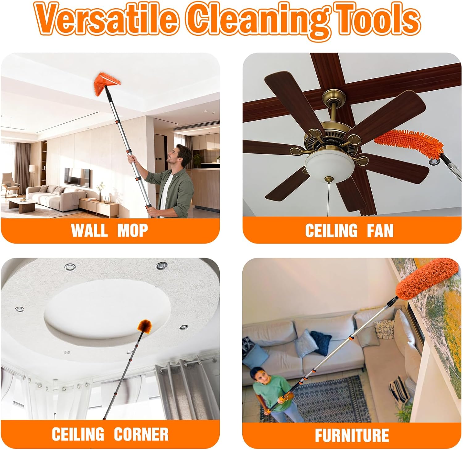 Detalle de LAANPOLE 3.6M Feather Duster Kit with Long Handle