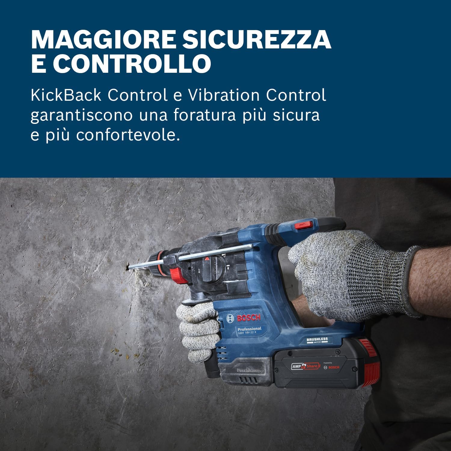 Detalle de Bosch GBH 18V-22 X martello perforatore 🛠