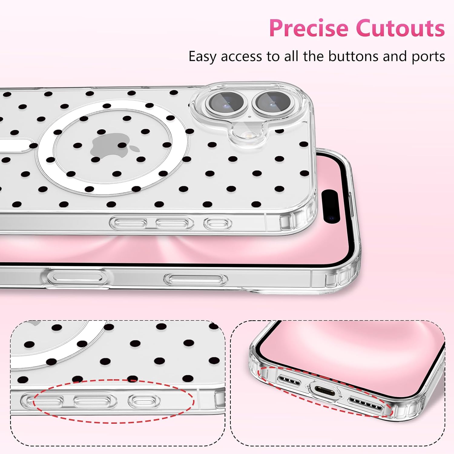 Detalle de ZTOFERA iPhone 17 magnetic case 6.3in