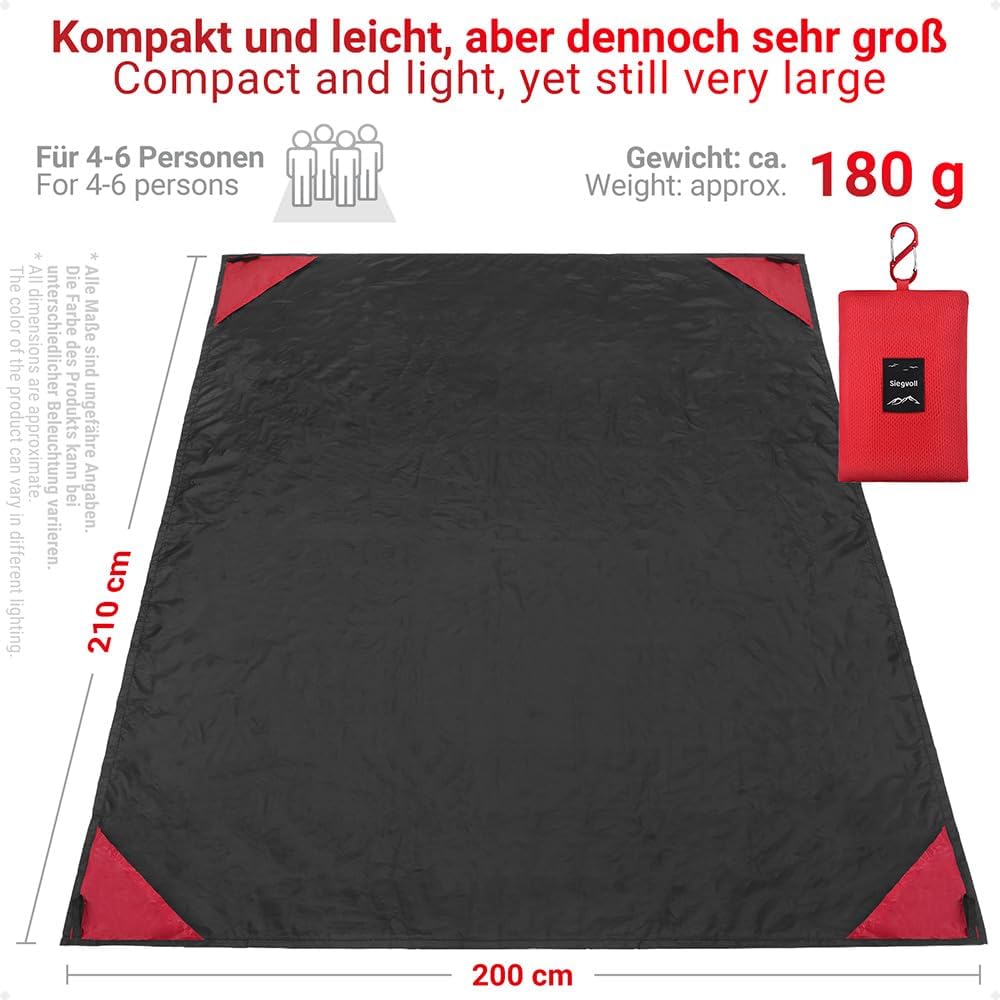 Thumbnail 1 de Siegvoll Picknickdecke 210 x 200 cm ultraleicht
