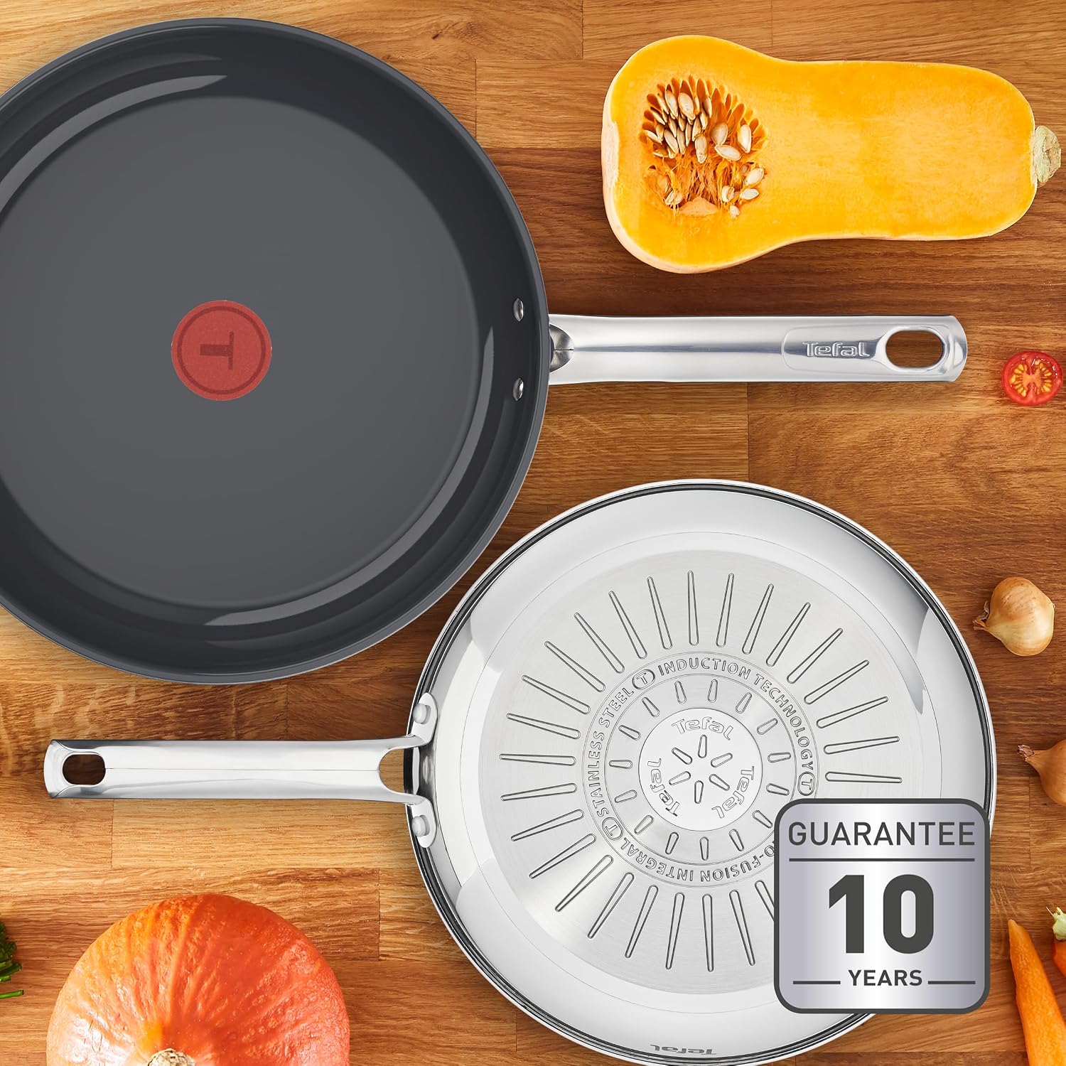 Thumbnail 5 de Tefal Duetto On G7660434 koekenpan 24 cm met Go Ceram en Thermo-Signal