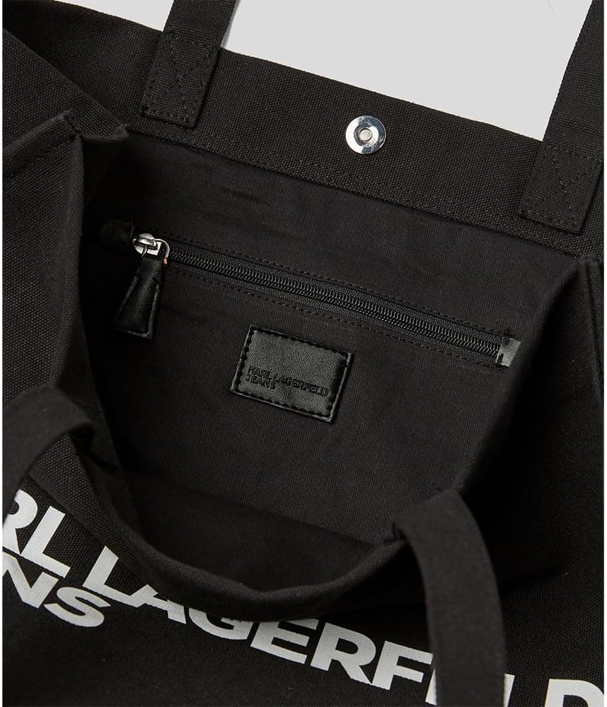 Detalle 2 de Karl Lagerfeld Jeans Donna Logo Shopper Black – Borsa Shopper logo e stile urbano