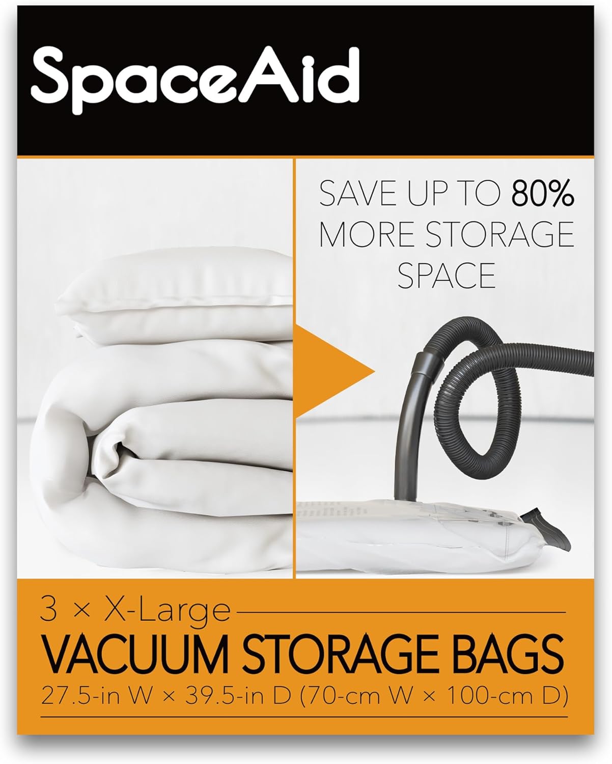 Detalle de SpaceAid Jumbo Vacuum Storage Bags 3-pack