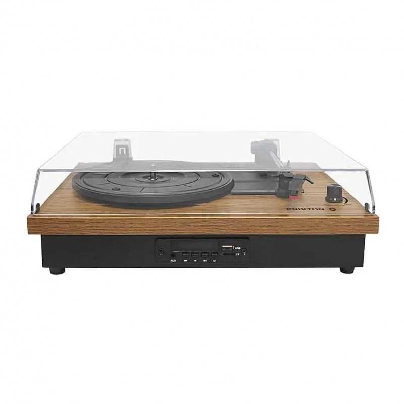 Detalle 2 de Prixton Studio TS420 Tocadiscos Bluetooth Madera: retro y conectividad en un solo equipo