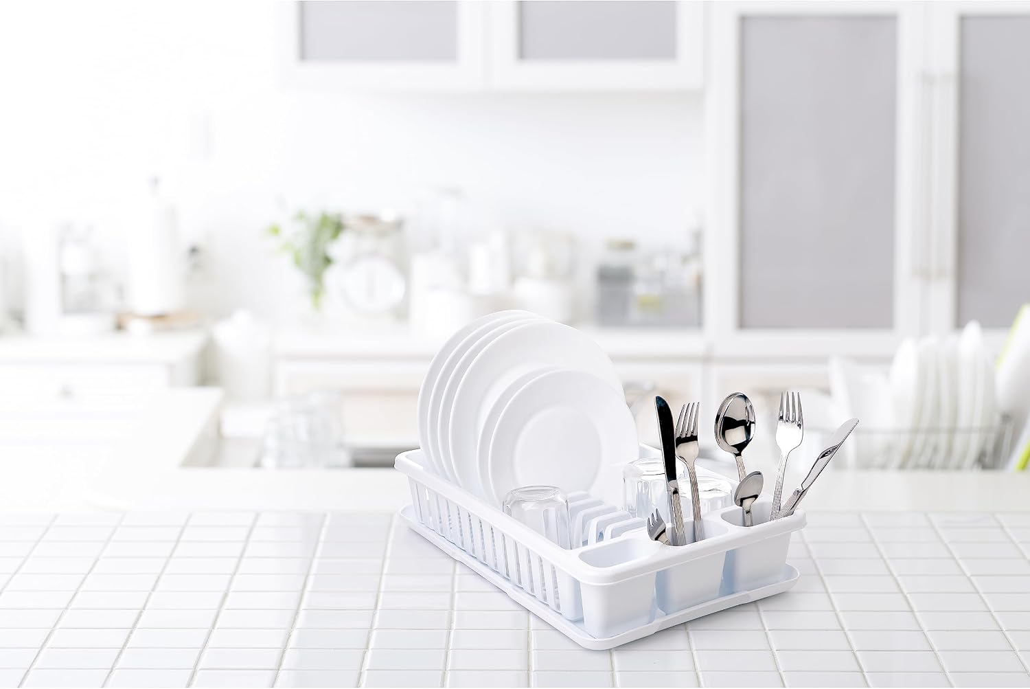 Detalle 2 de TATAY Égouttoir à Assiettes avec Plateau – 27 x 42 x 10 cm, sans BPA, fabriqué en Espagne