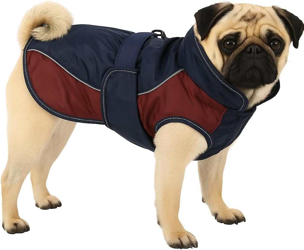 Thumbnail 6 de Flamingo Hundemantel Winter Eisberg Kaki & Dunkelblau – warm, atmungsaktiv und wasserbeständig