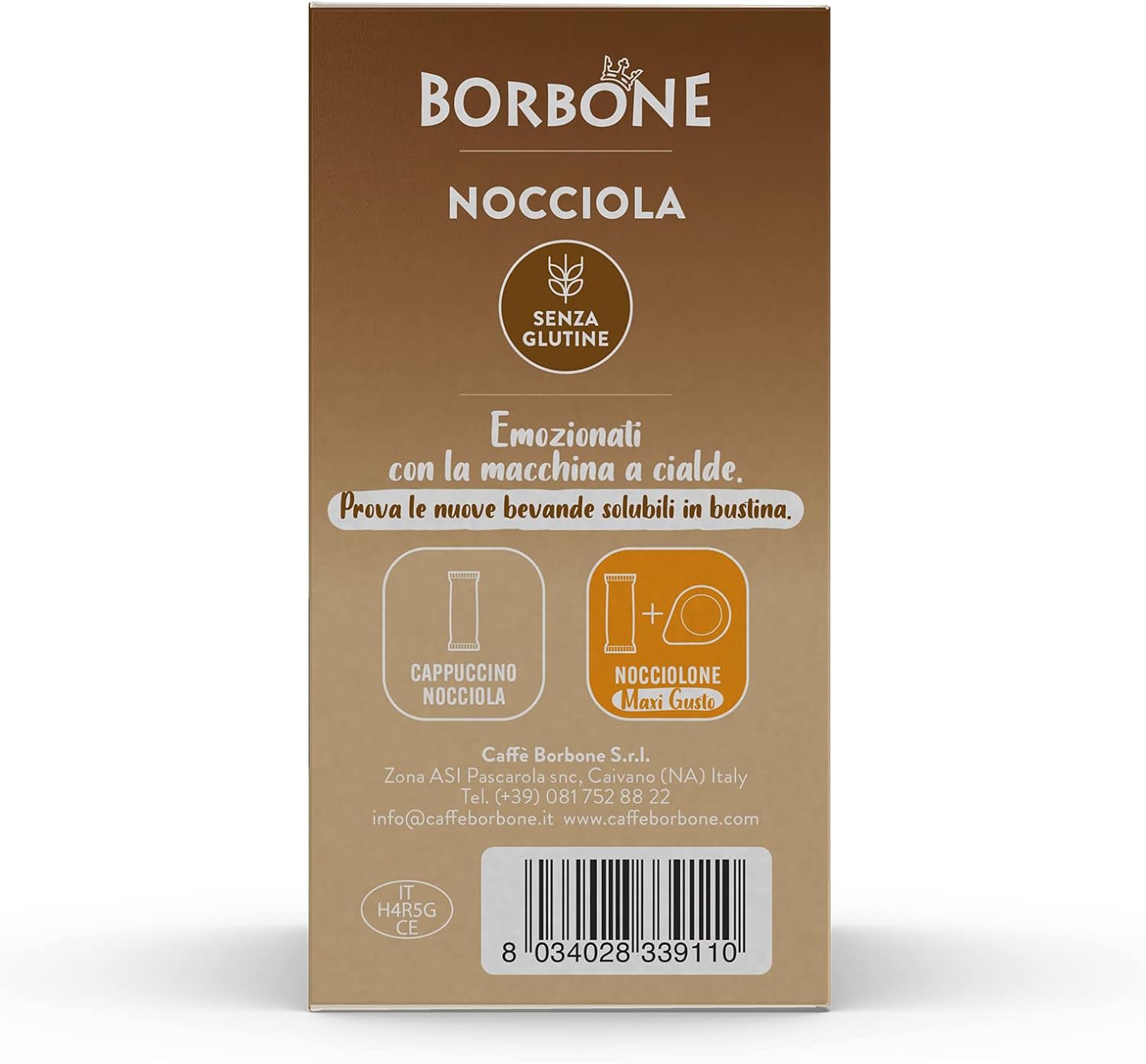 Detalle 2 de Caffè Borbone Avellana Stick - 80 Barras