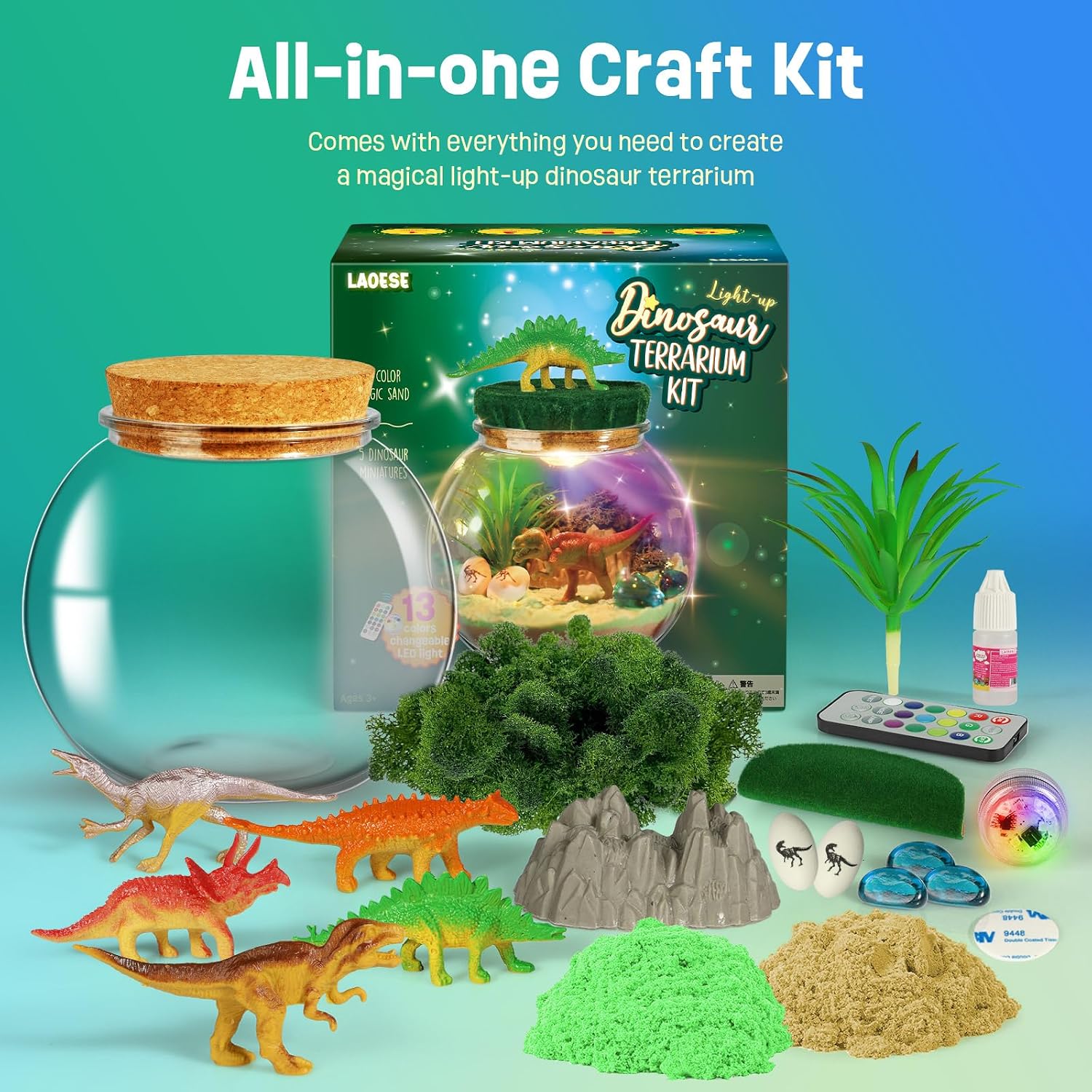 Thumbnail 4 de LAOESE Dinosaur Terrarium Kit for Kids 🦕