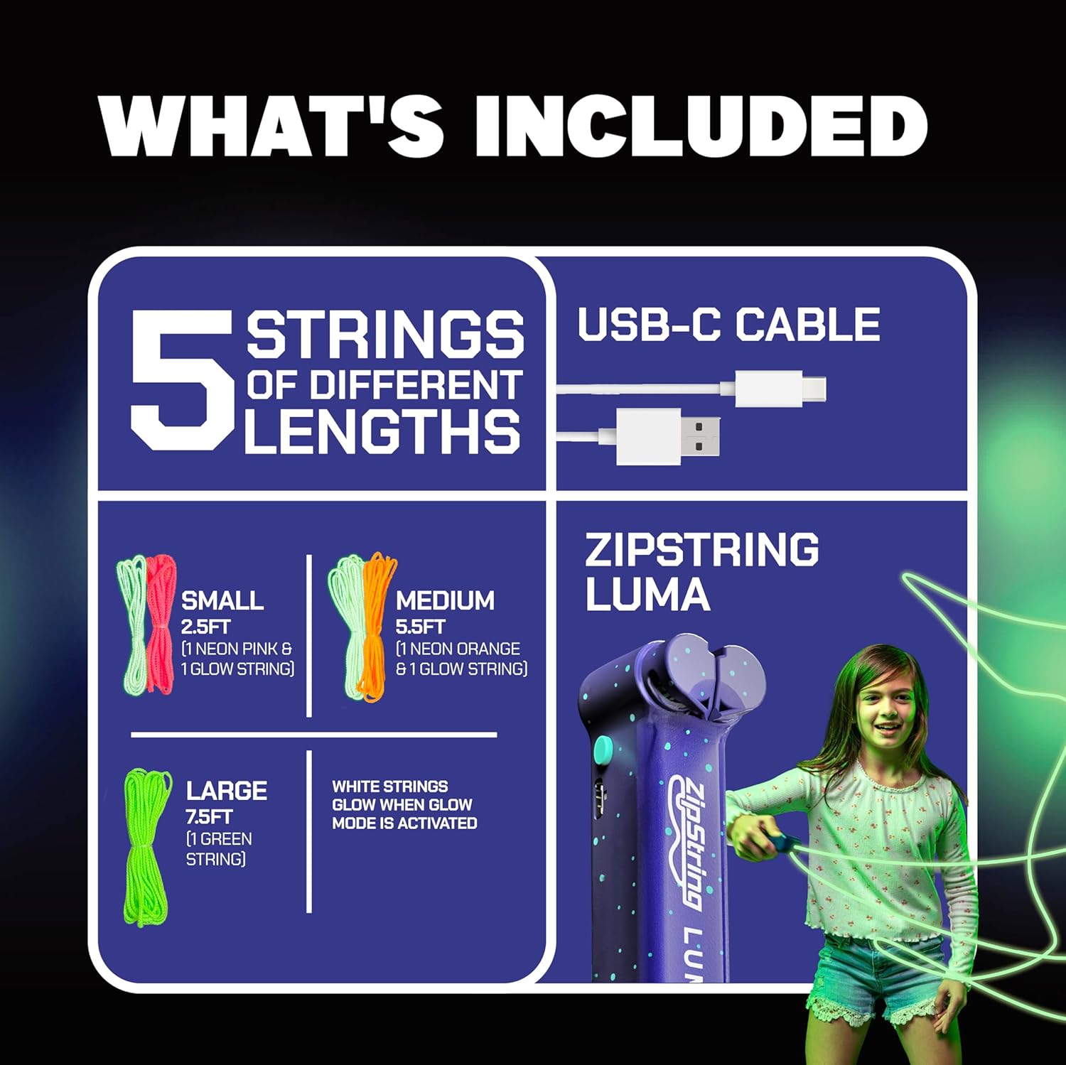 Thumbnail 6 de ZipString Luma glow-in-the-dark toy LED