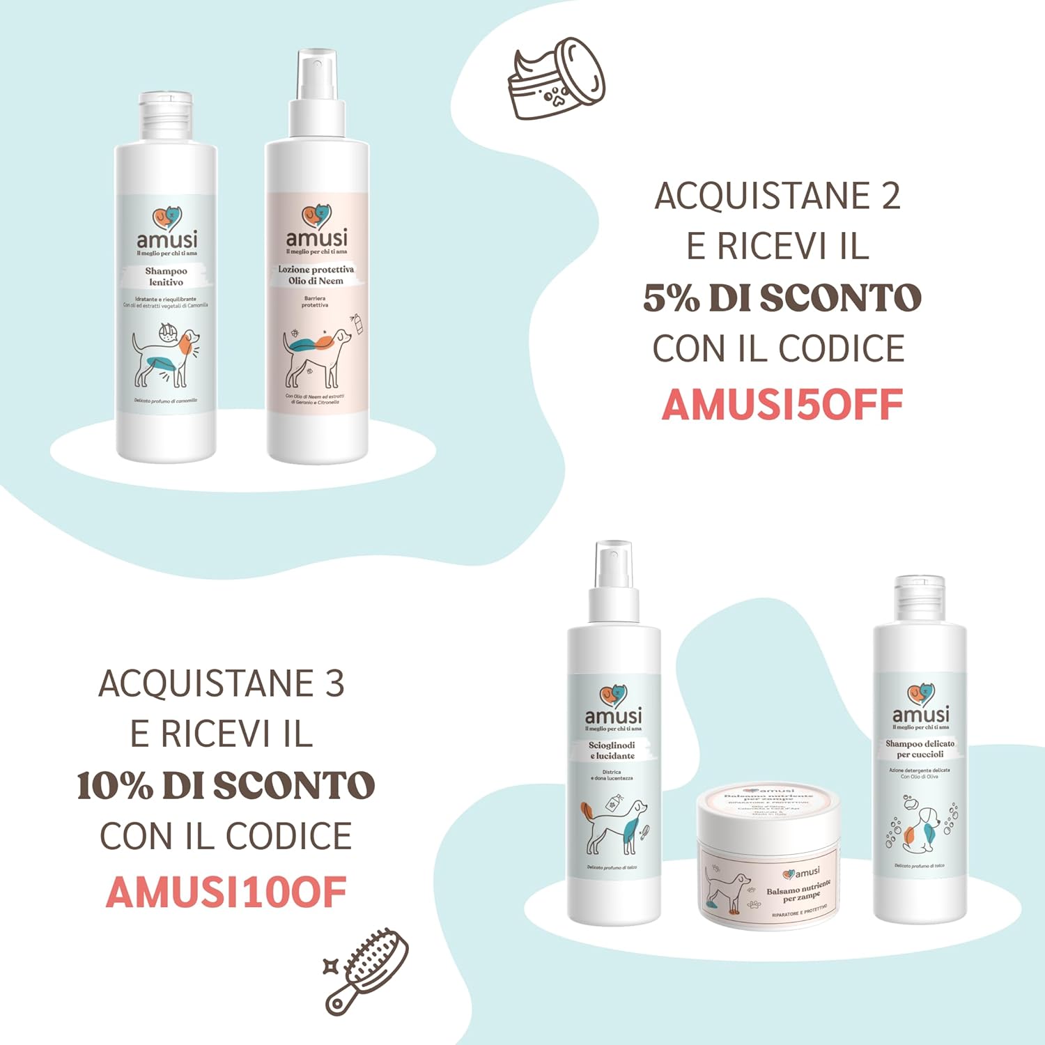 Thumbnail 6 de amusi Shampoo per Cani con Dermatite 250 ml: effetto calmante per cute sensibile