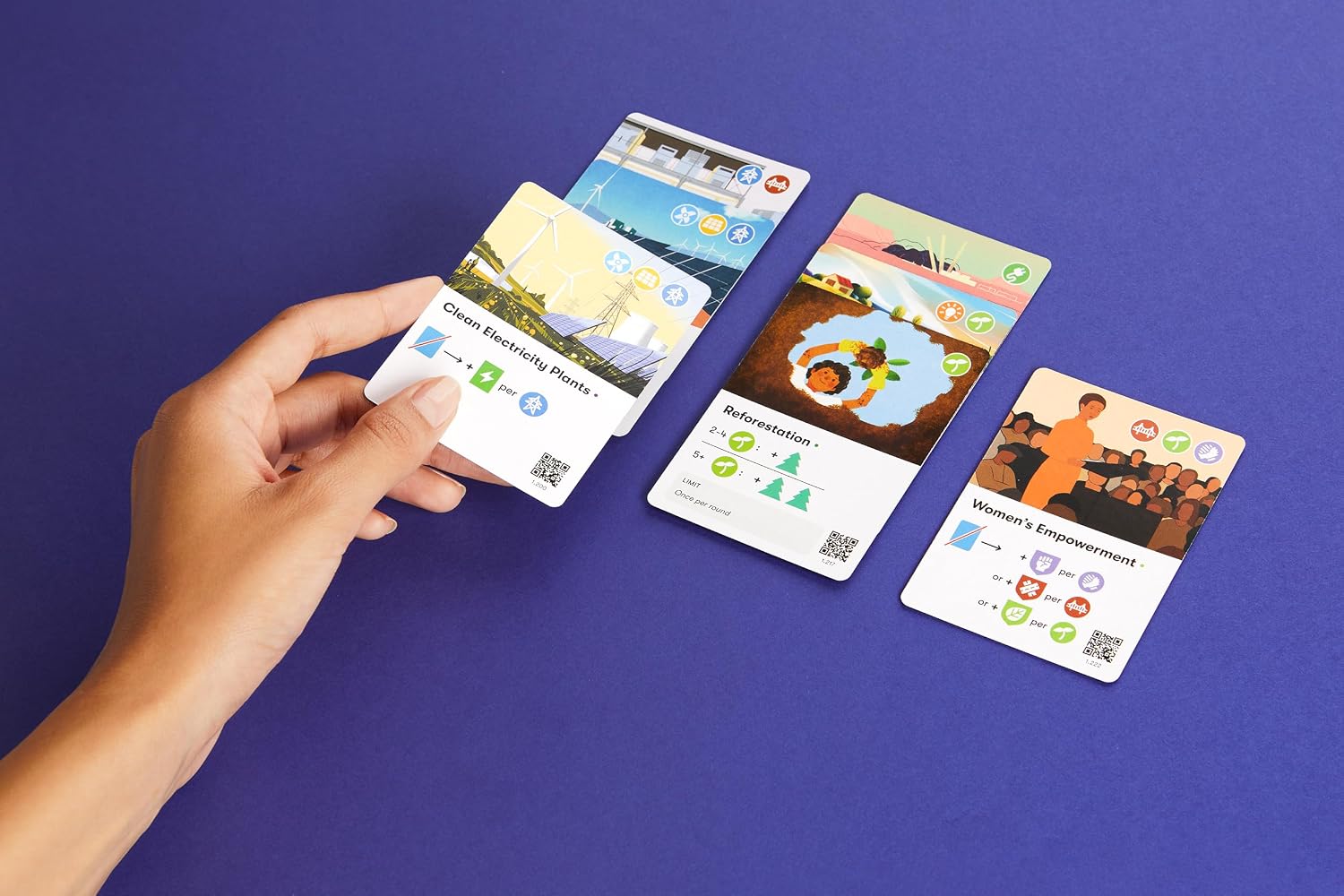 Detalle 2 de CMYK Daybreak cooperative engine-building board game about stopping climate change