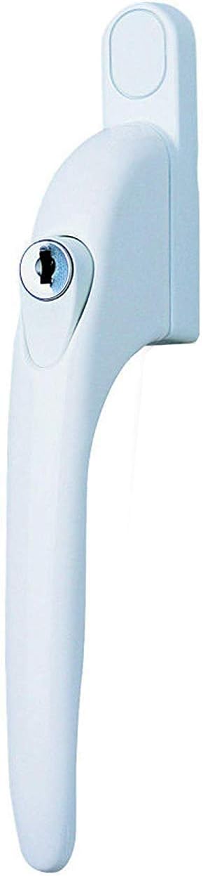 Yale P-YWHLCK40N-WH Universal Window Handle – White, 40mm spindle, lockable