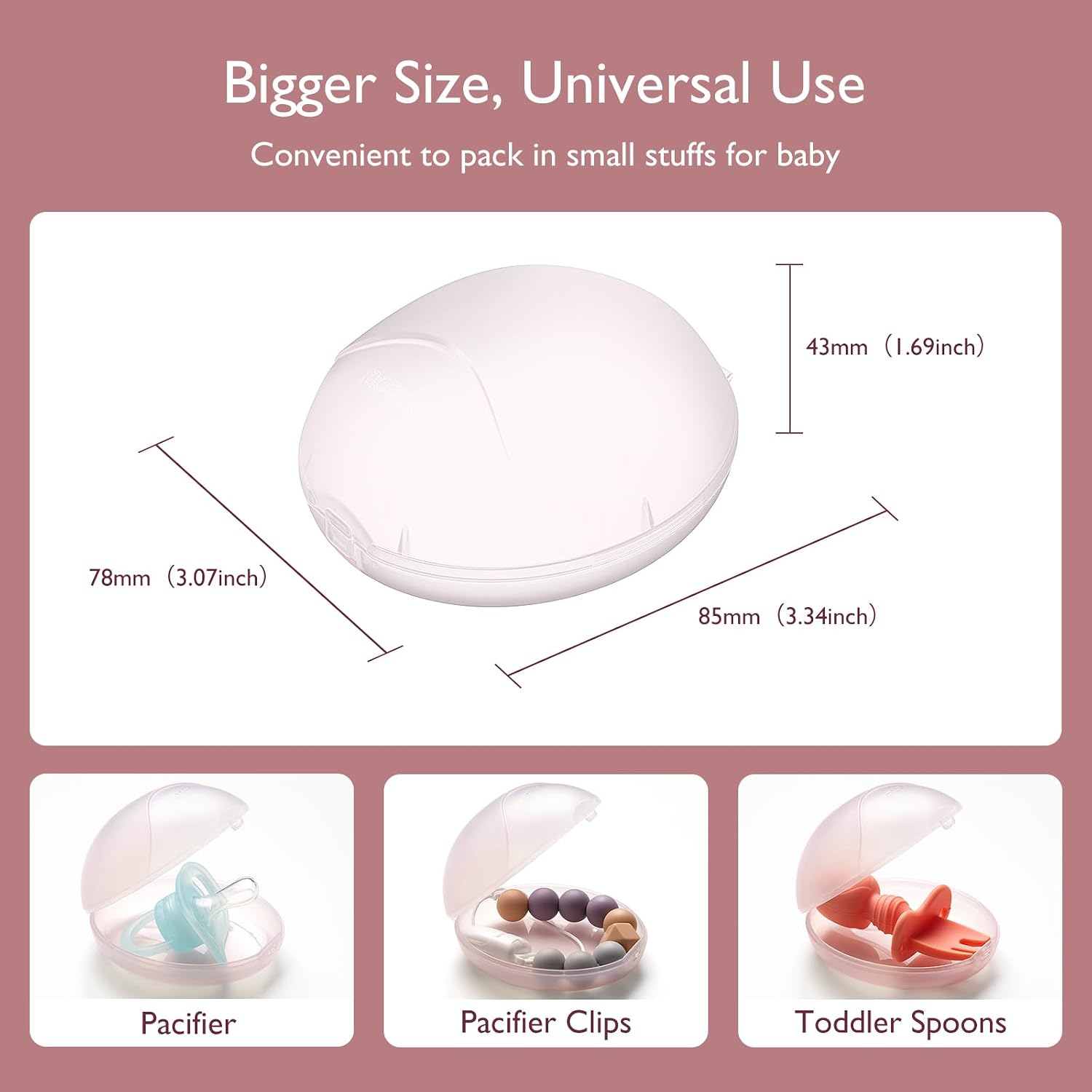 Detalle de Momcozy 17mm Ultra-Thin Nipple Shields, Food-Grade Silicone with Carry Case