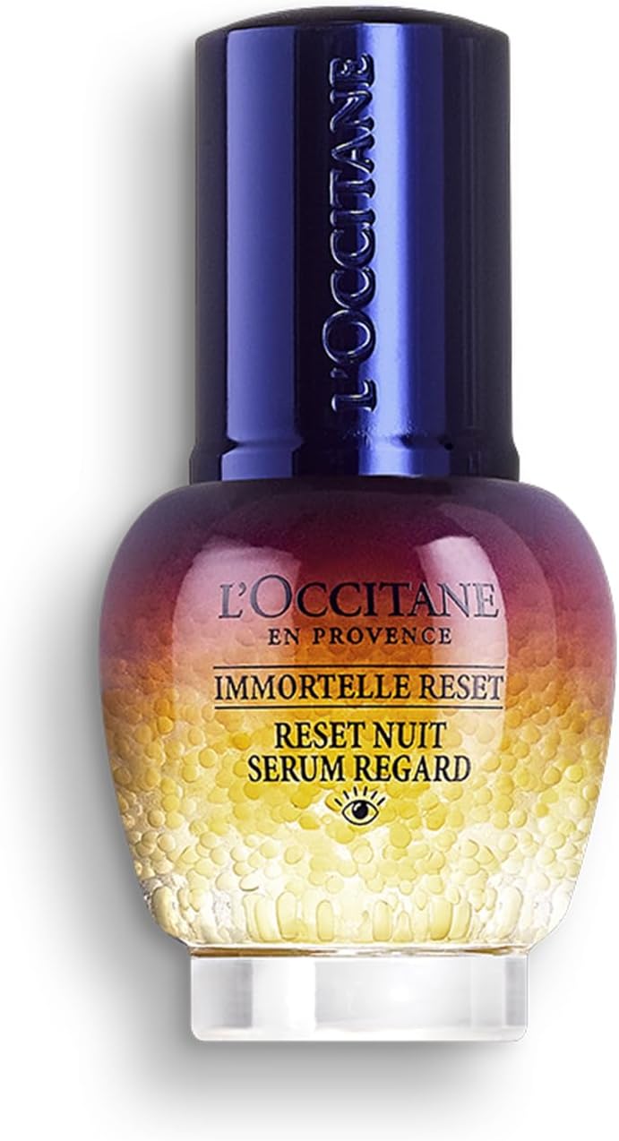 Detalle de L'OCCITANE Siero Occhi Immortelle Reset Nuit – 15 ml: rigenera il contorno occhi durante la notte