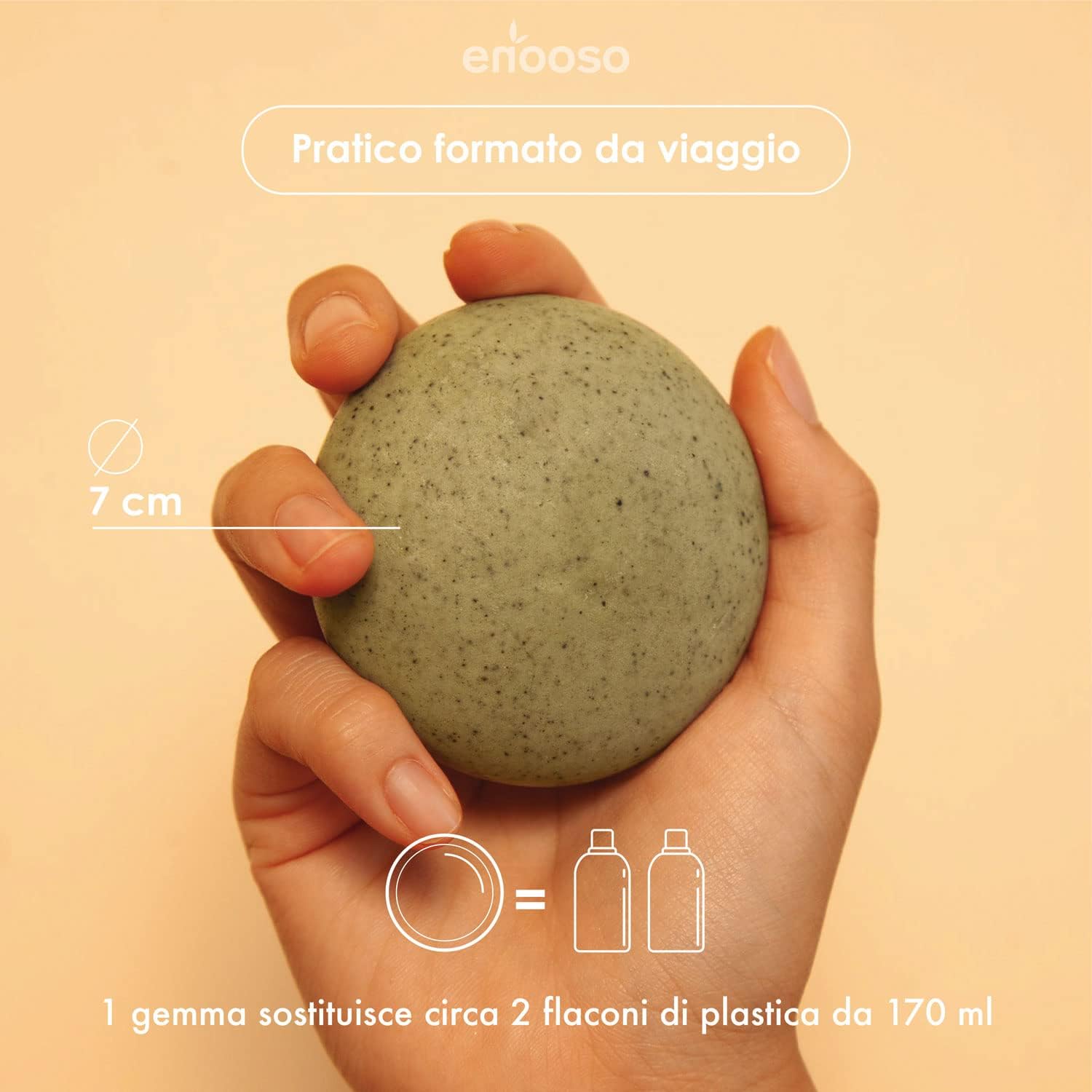 Detalle de Scrub Corpo Esfoliante Solido e Bio Rivitalizzante con Matcha e Caffè – Made in Italy