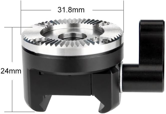 Detalle 2 de NICEYRIG NATO Rail Clamp to Rosette Adapter 🎥