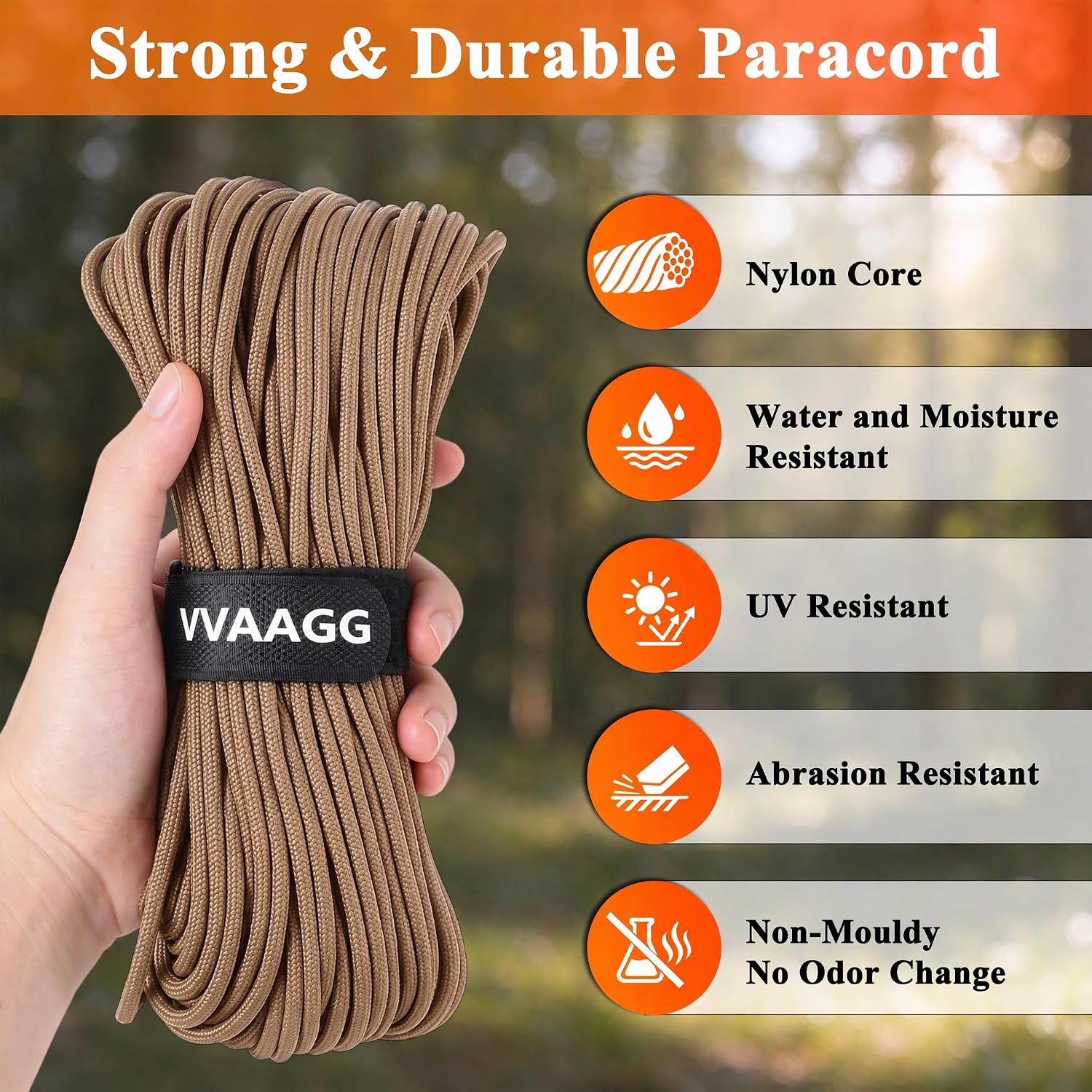 Detalle 2 de VVAAGG Paracord Rope 200 ft