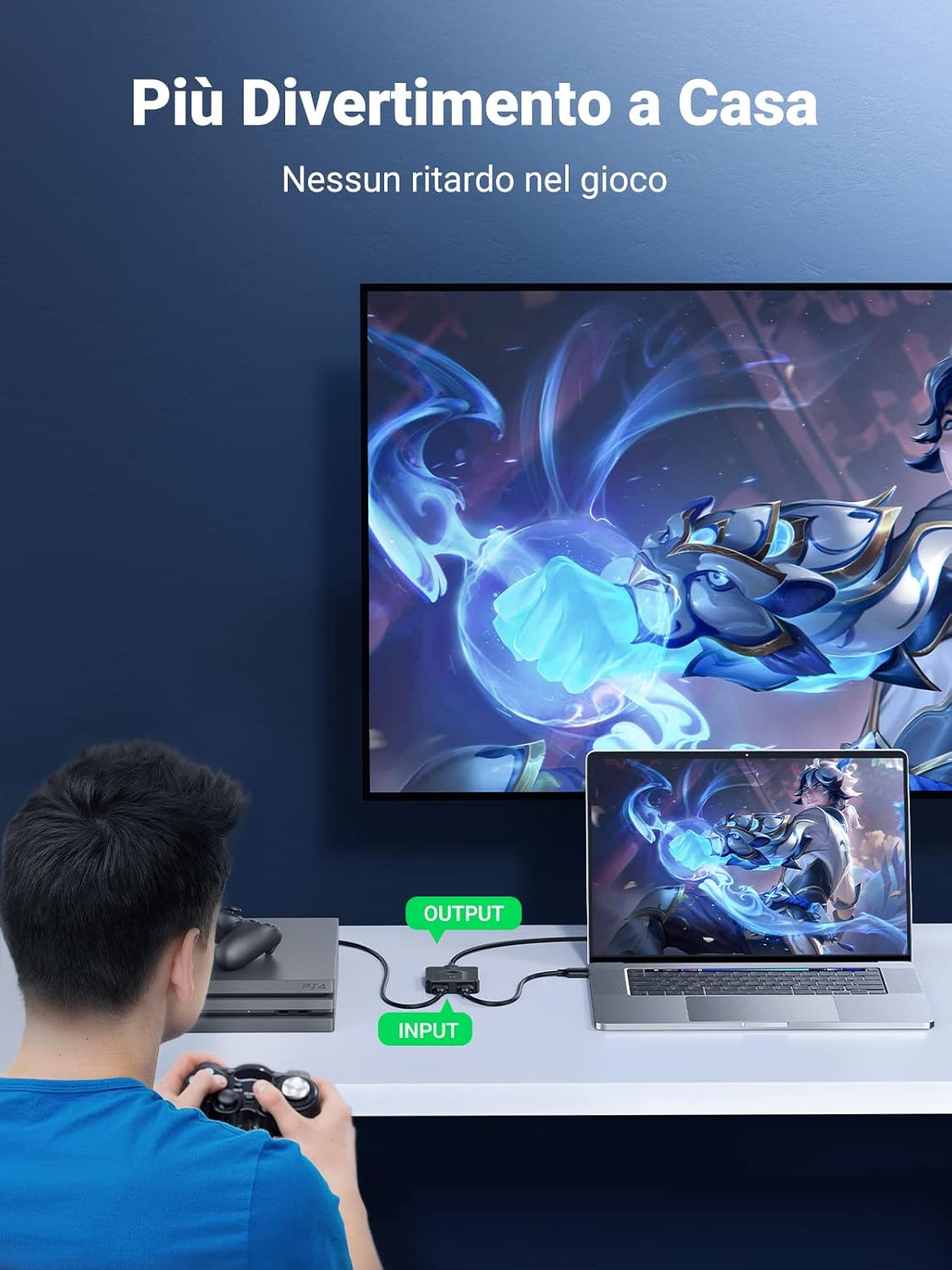 Thumbnail 6 de UGREEN HDMI Switch 4K 60Hz bidirezionale 2 ingressi 1 uscita (2 in 1 out) e 1 ingresso 2 uscite: per PS5, Xbox, PC, TV Box e proiettori