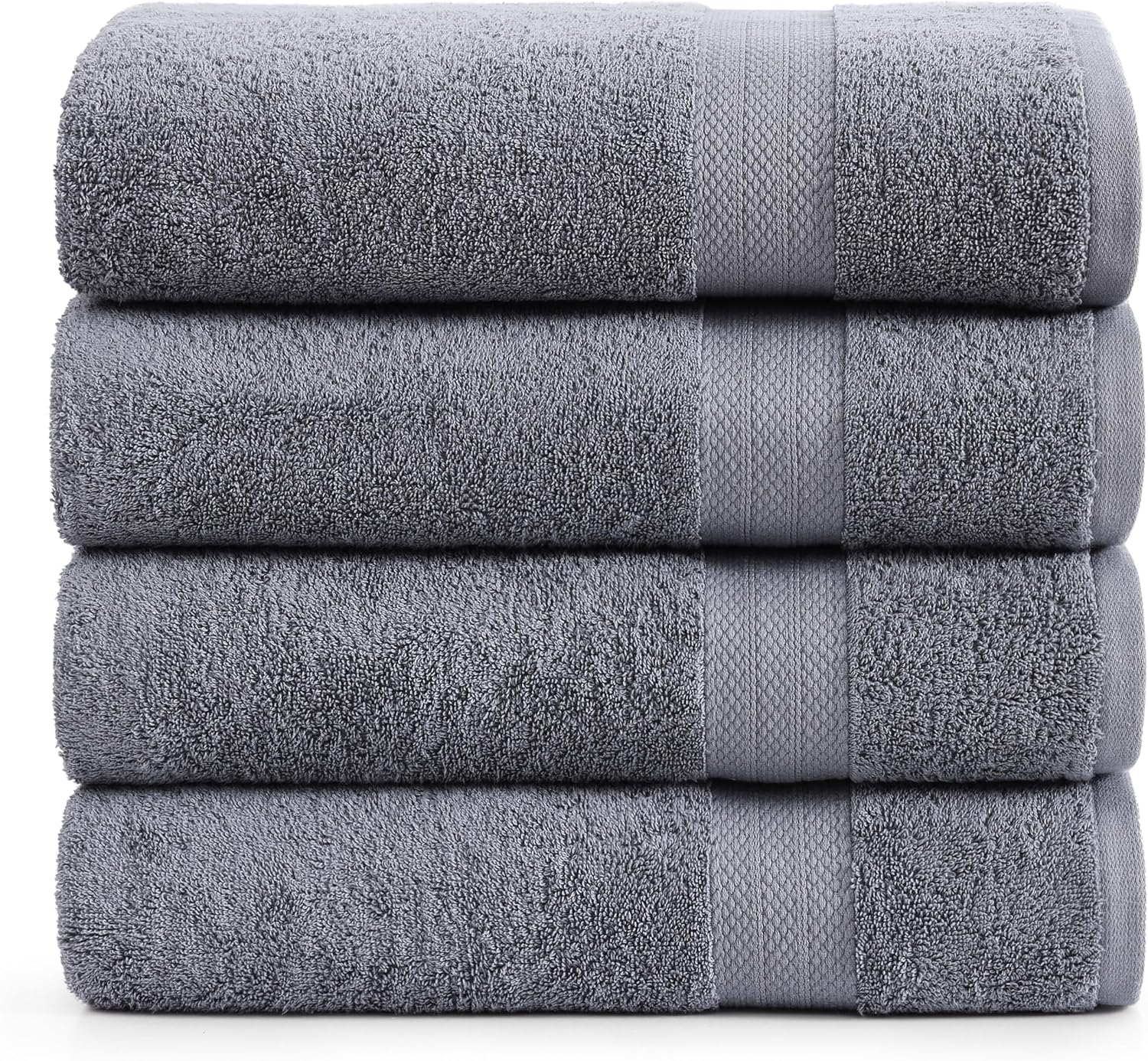 Detalle de LANE LINEN 100% Cotton 4 Pack Bath Sheets (35"x66") – Oversized, Highly Absorbent & Luxuriously Soft