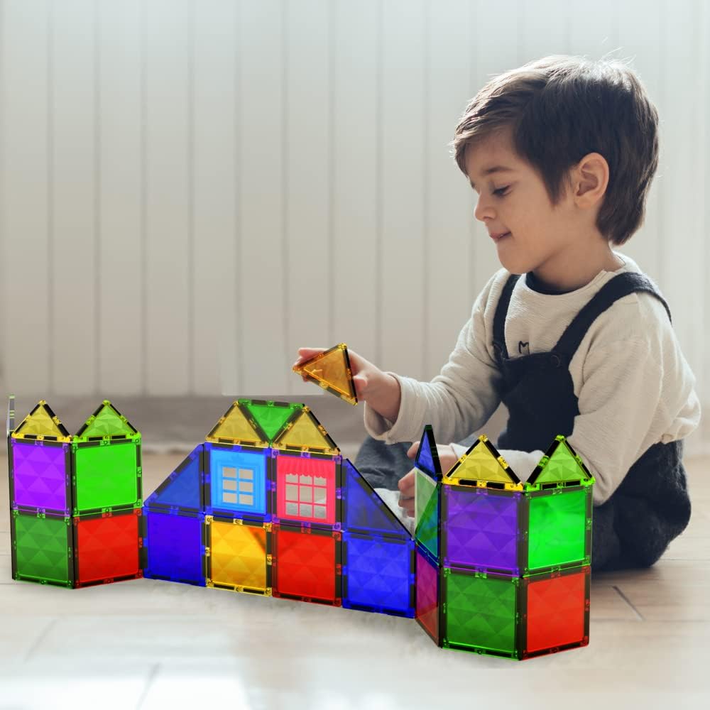 Thumbnail 5 de Gioco di Blocchi di Costruzione Magnetici con tessere magnetiche STEM Montessori, 42 pezzi (3+ anni)