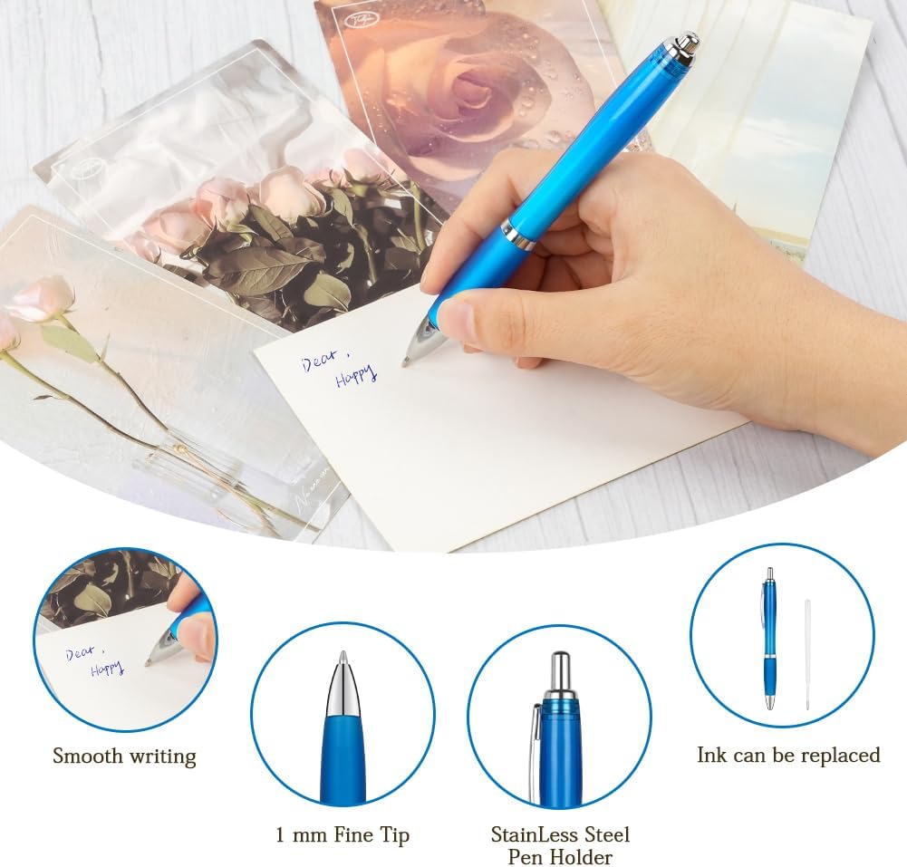 Thumbnail 2 de AUAUY 2-in-1 Soft Touch Kugelschreiber – 12er Set mit Nachfüllungen, rosa
