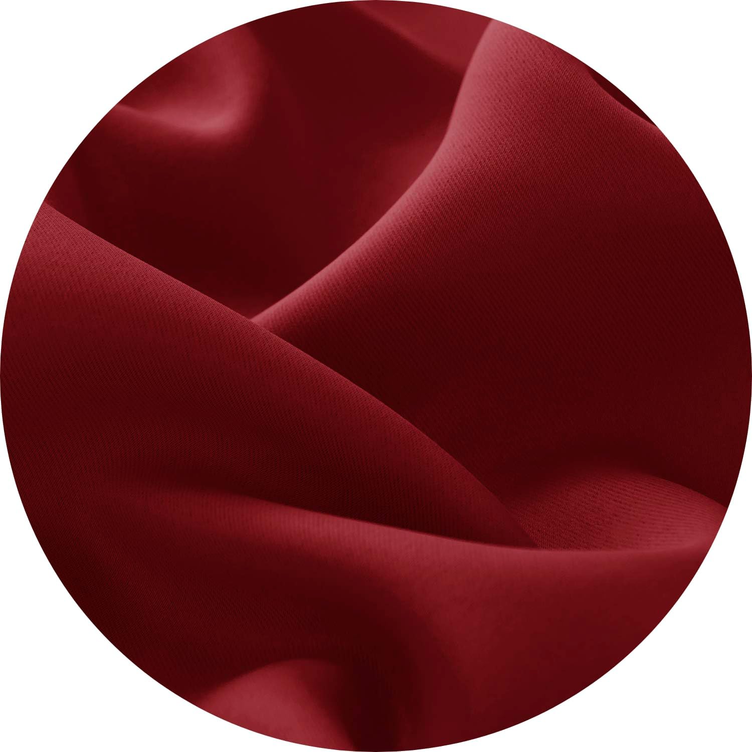 Thumbnail 4 de Thermal Insulated Blackout Ring Top Eyelet Curtains (Red) – 66 x 54 Inches, 2 Panels