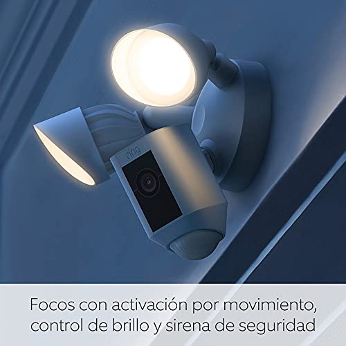 Detalle de Ring Floodlight Cam Plus cámara vigilancia 1080p HD 2000 lm