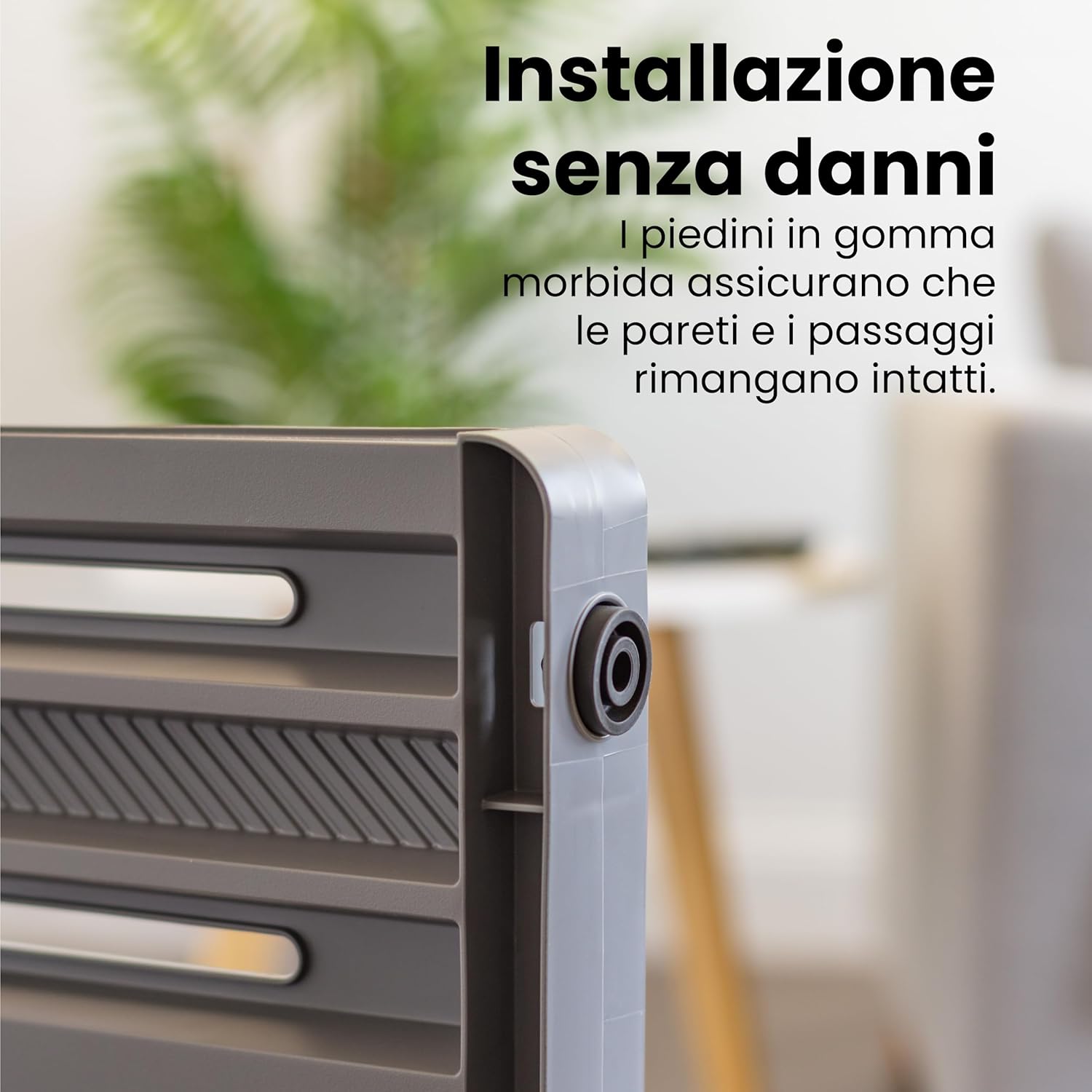 Thumbnail 3 de Iris Ohyama Barriera di Sicurezza per Scale in Plastica PP PBR-600, estensibile L61–100 cm, grigio