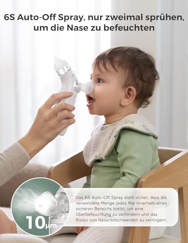 Detalle de Momcozy BN007 Nasensauger elektrisch mit Nasenspray – 2-in-1 Lösung für Babys